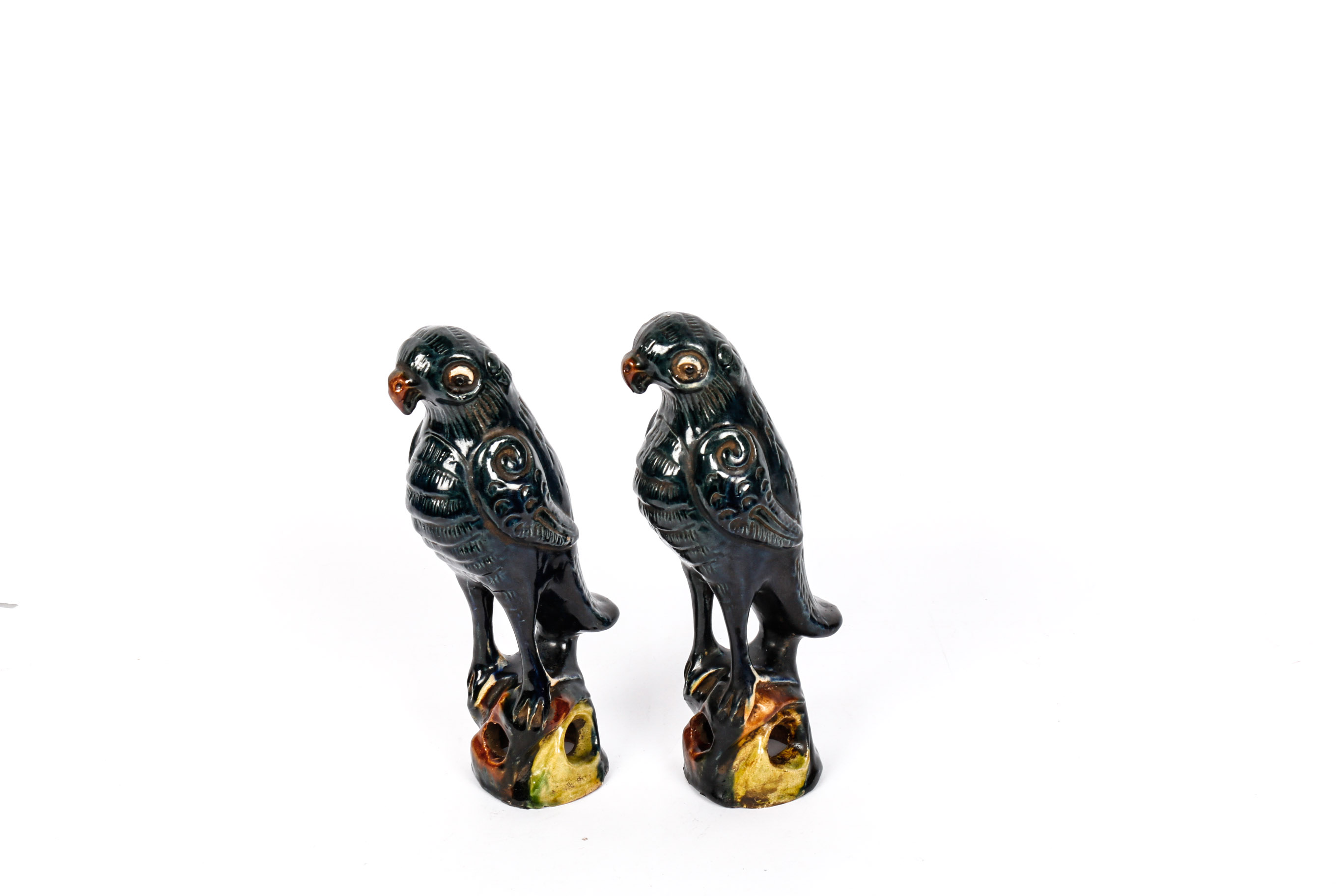 Two Pairs of Mid-Century Bird Statues