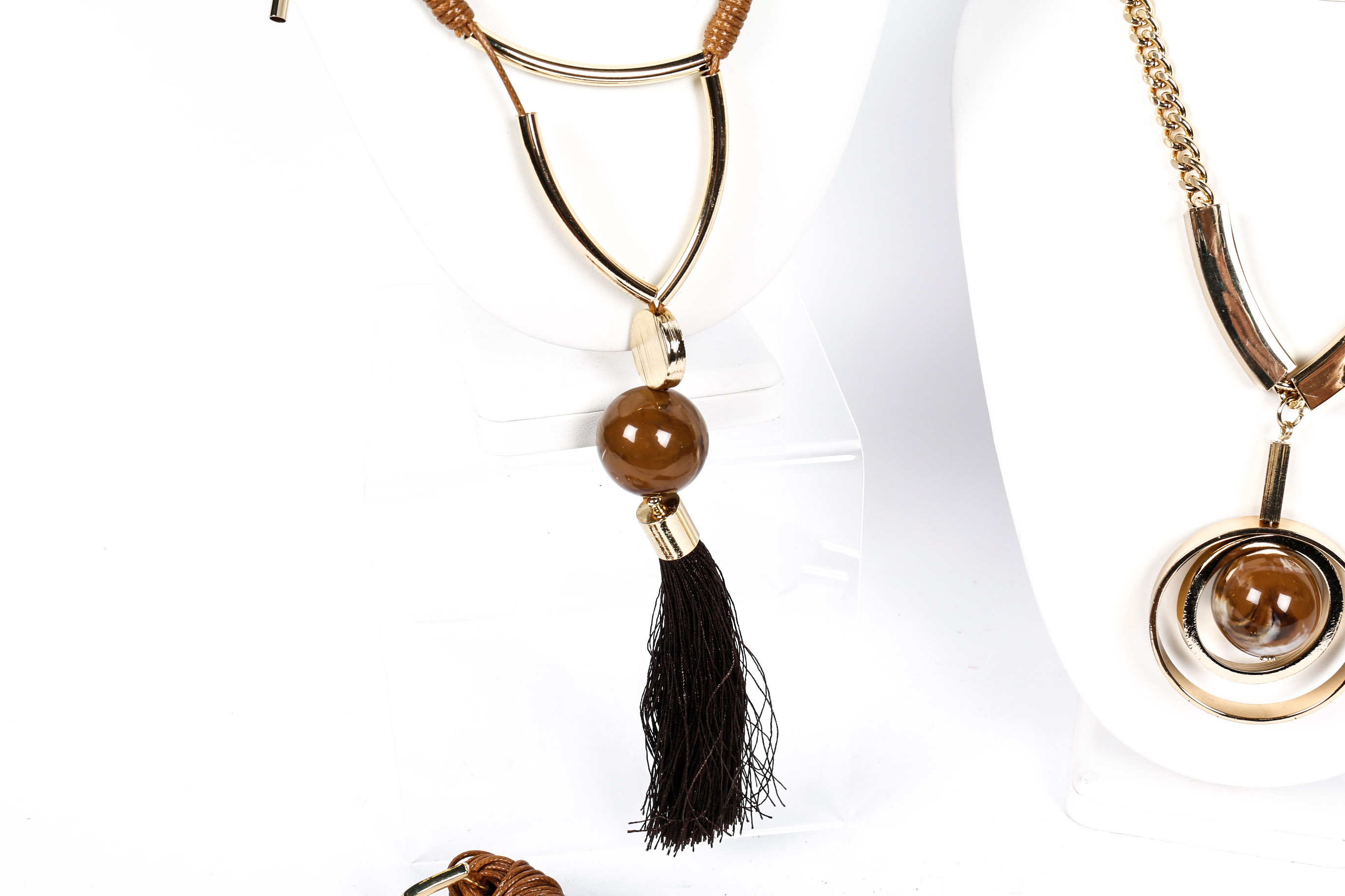 Collection of Leather Necklaces and Charms