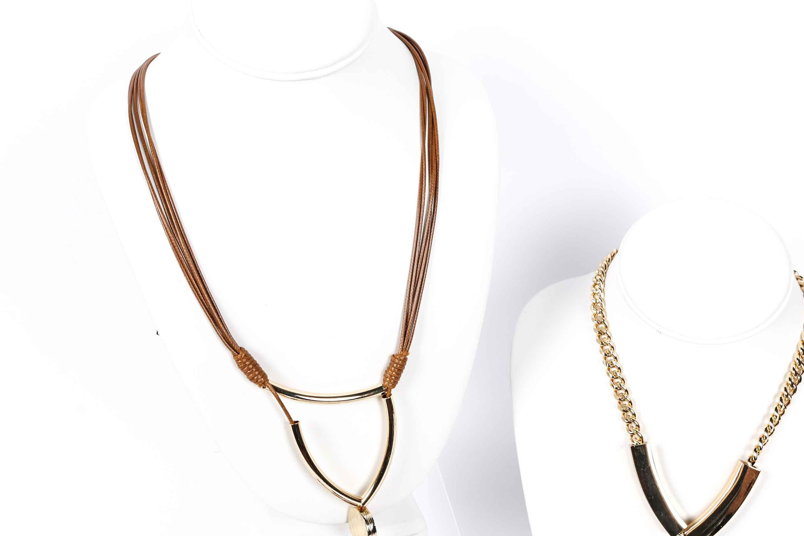 Collection of Leather Necklaces and Charms