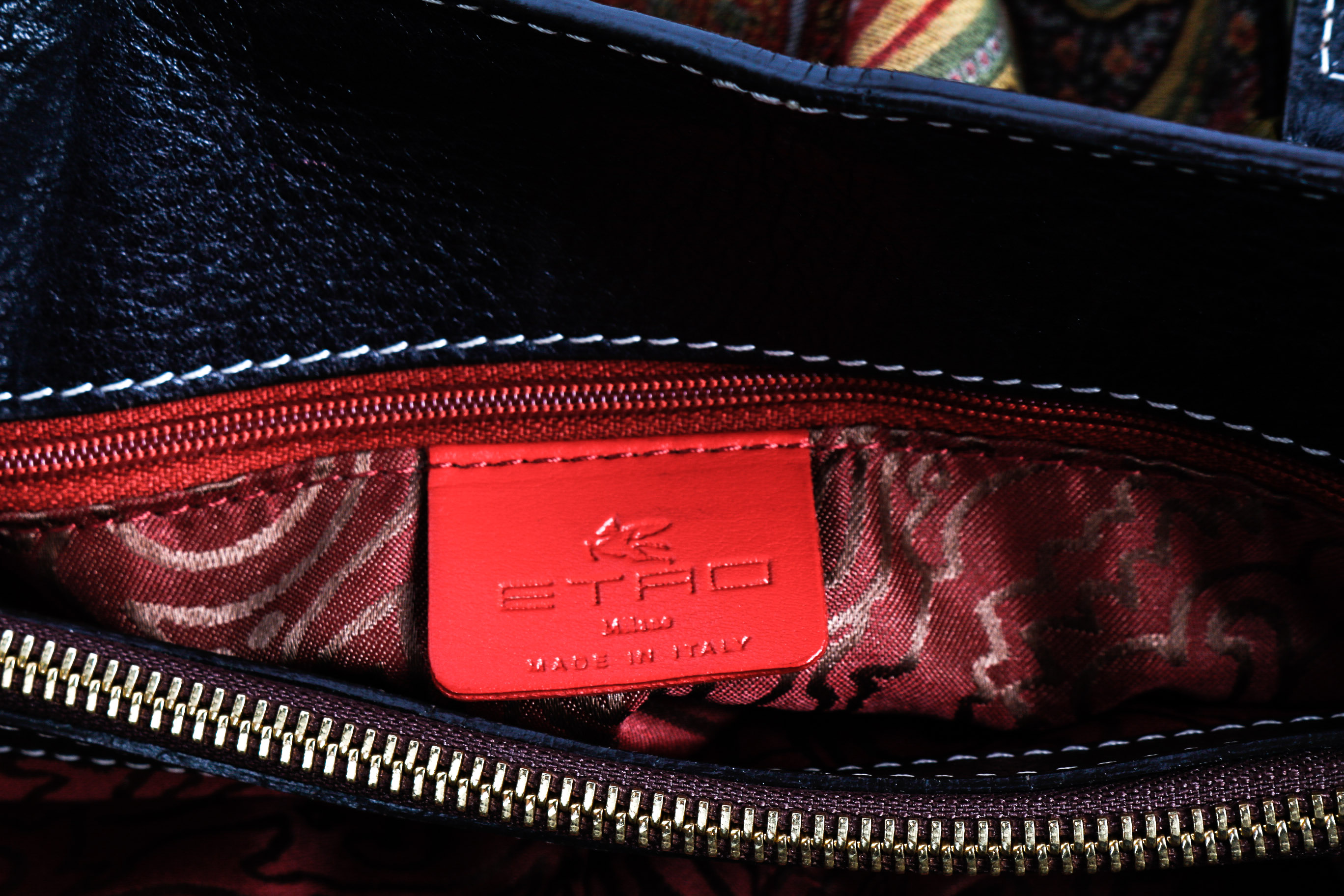 Valentino Maison Pintucked Shopper Tote Bag, Etro Bag and Wallet