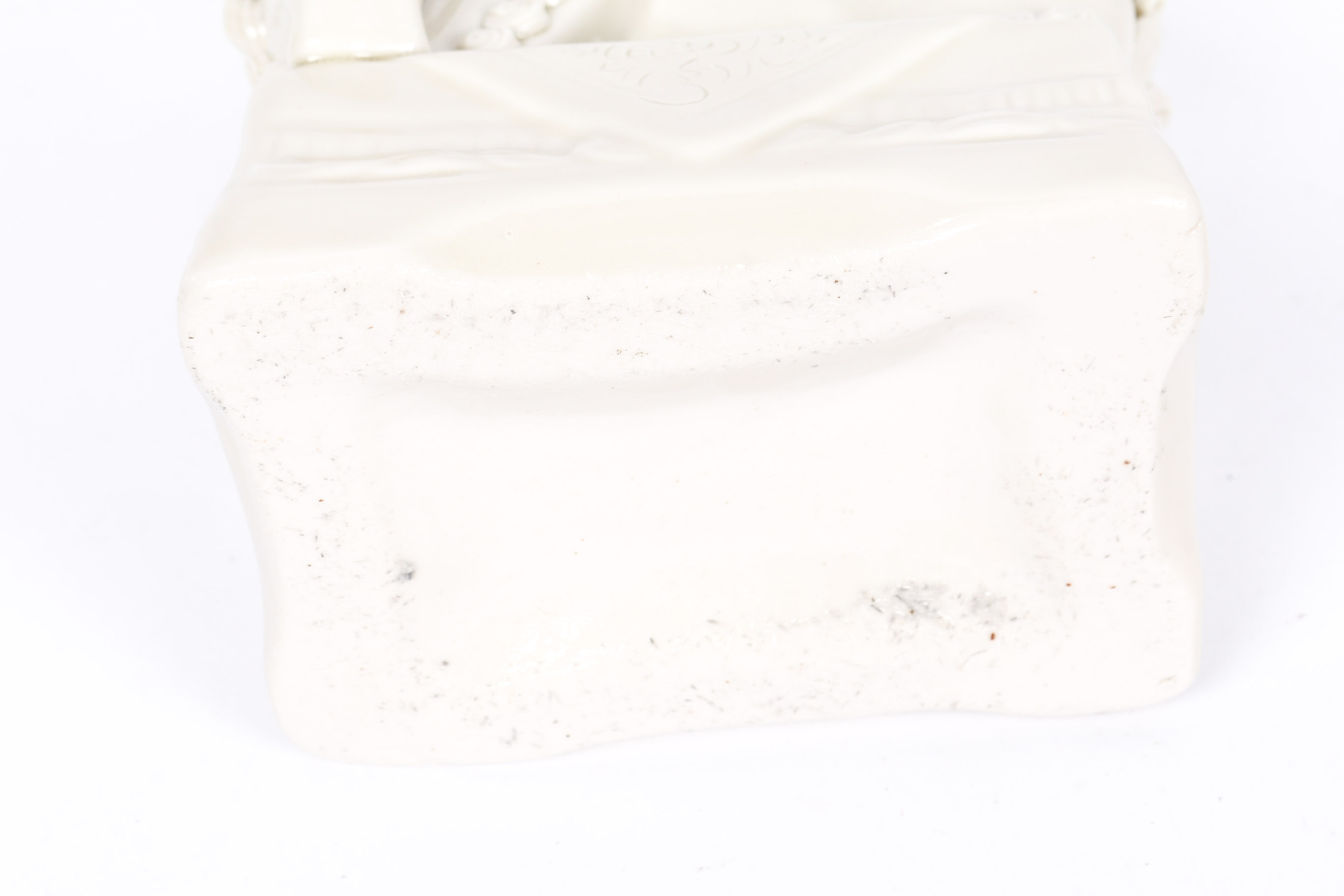 White Glazed Ceramic Guardian Lions