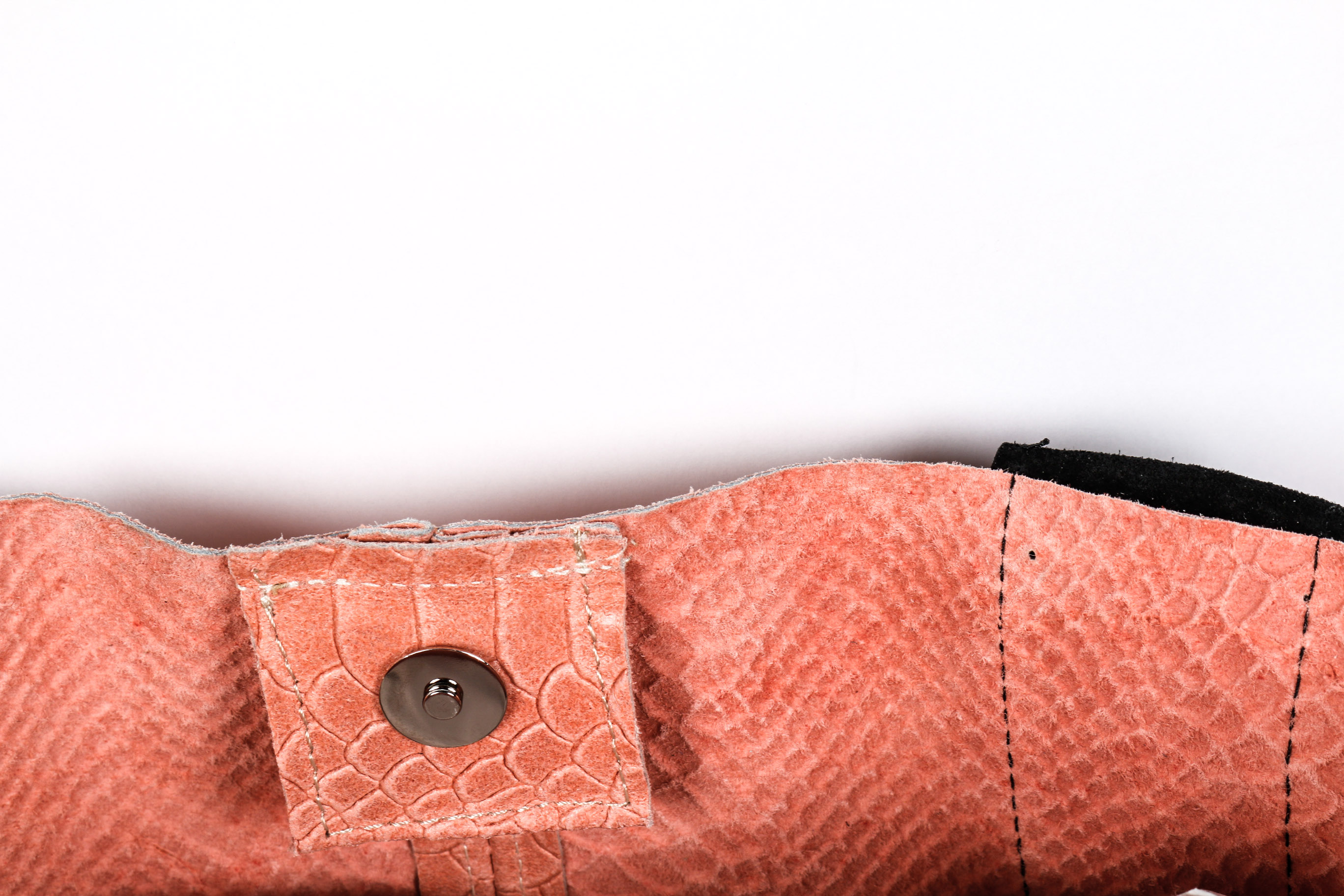 Pair of Leather Faux Snakeskin Handbags by Anna Morellini and Mia Tomazzi