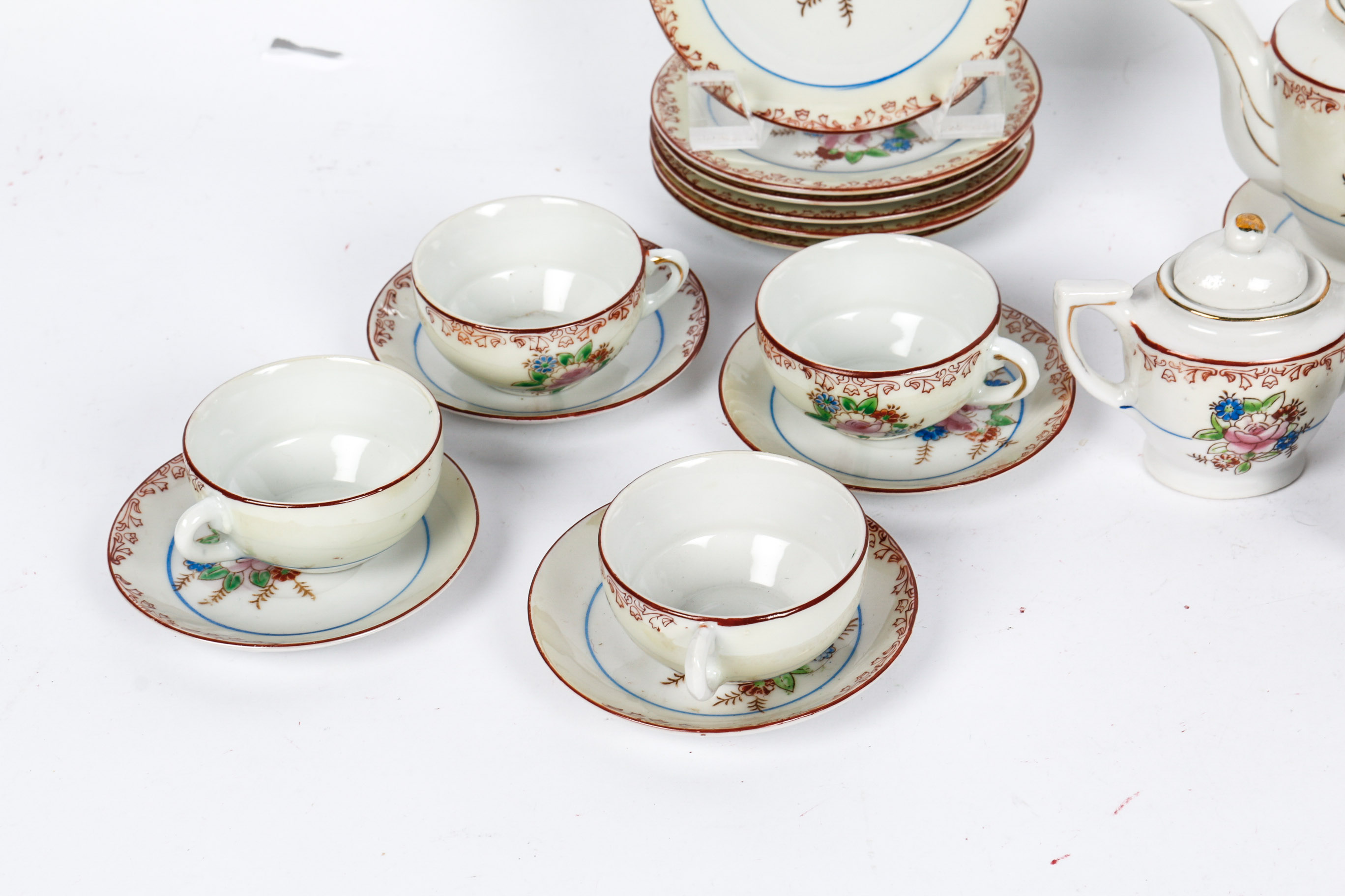 Set of Miniature China Doll Dishes