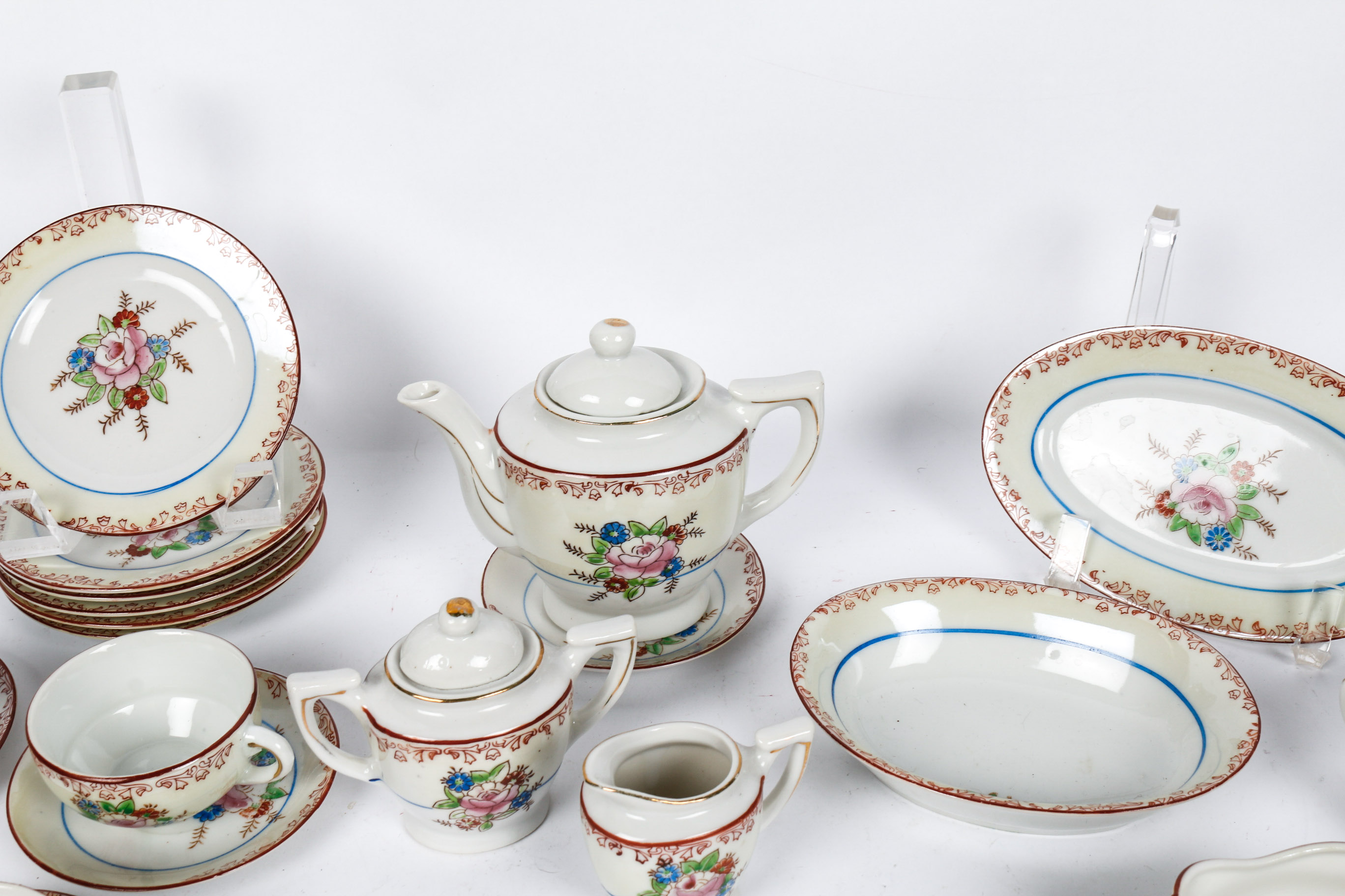 Set of Miniature China Doll Dishes