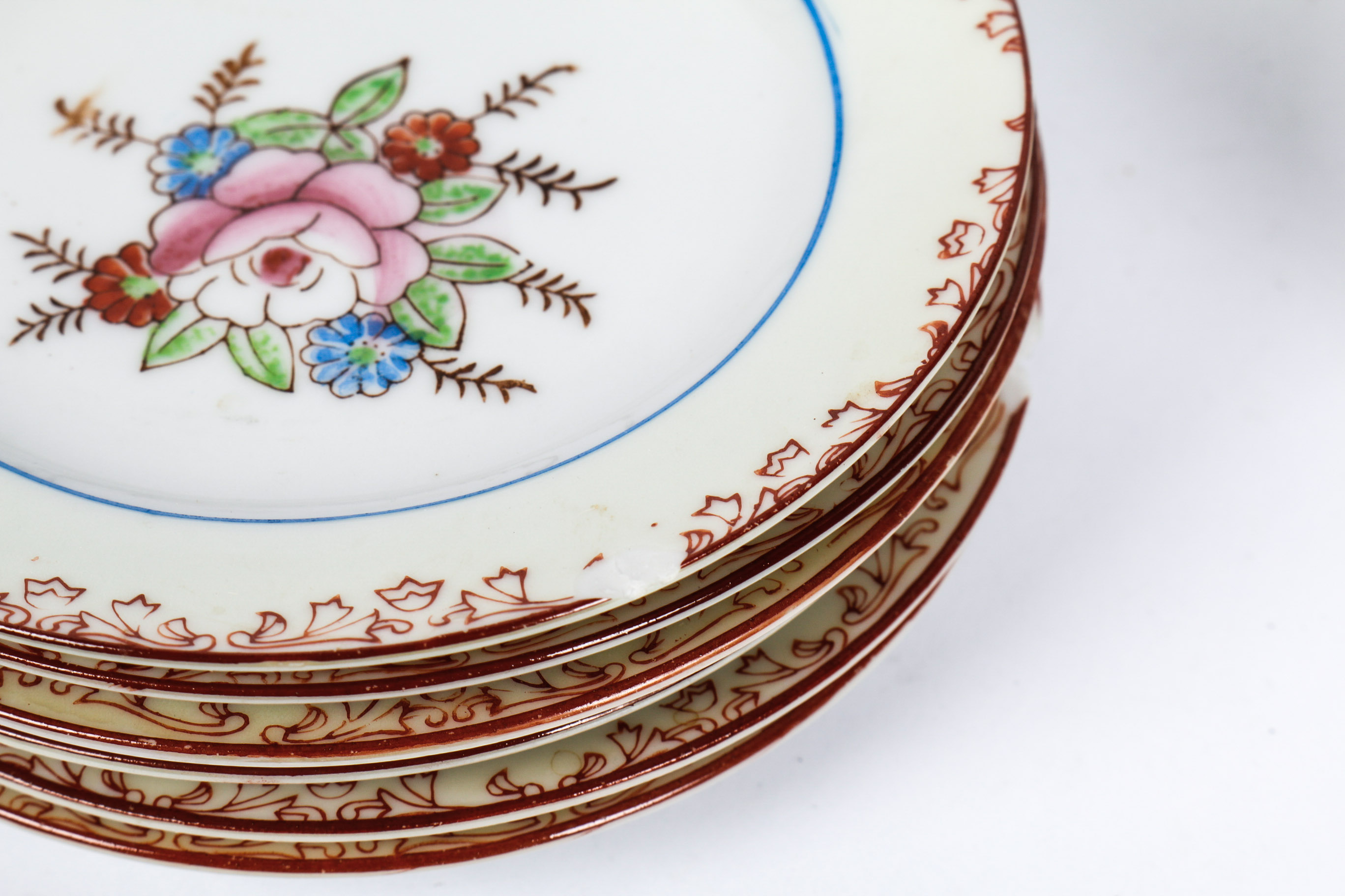 Set of Miniature China Doll Dishes