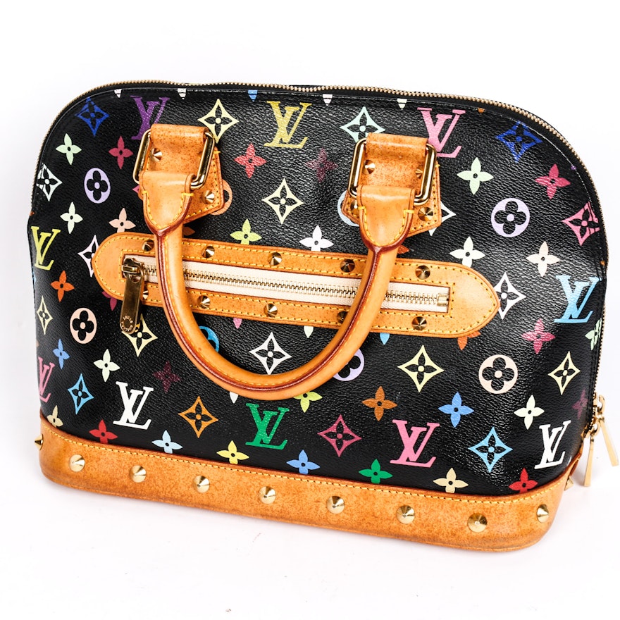 Louis Vuitton Multicolor Alma Noir Handbag