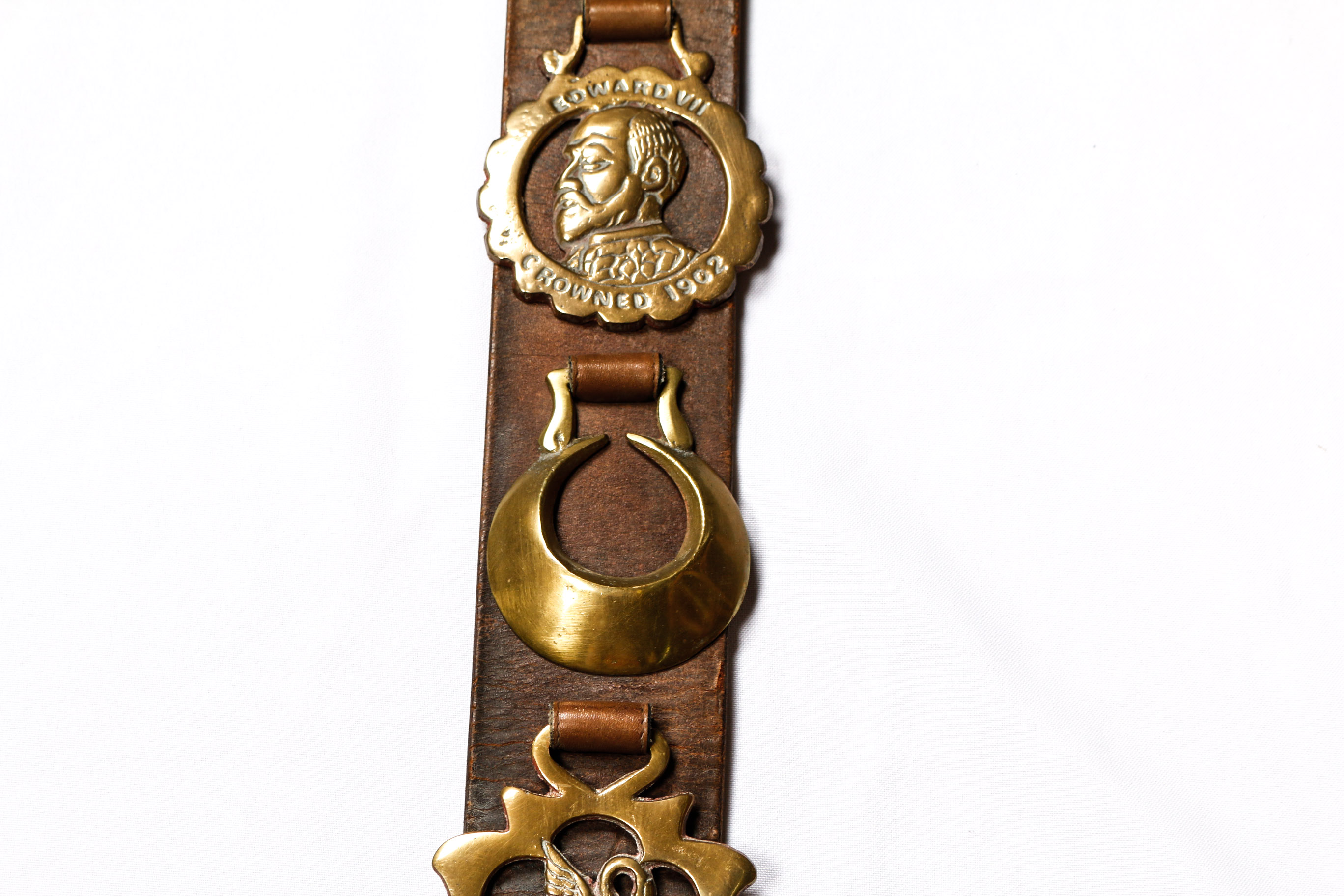 Leather Strap with Horse Brasses