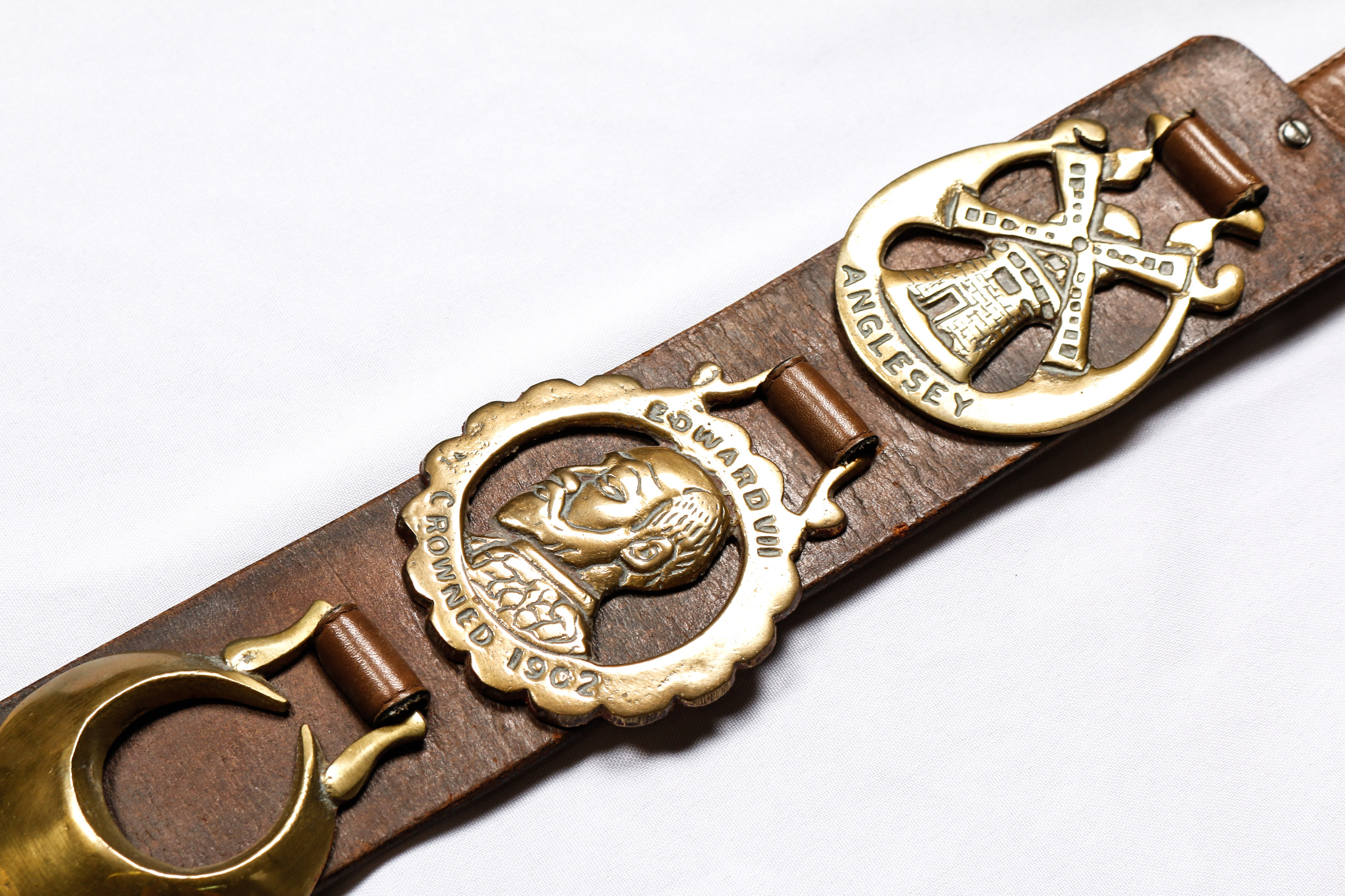 Leather Strap with Horse Brasses