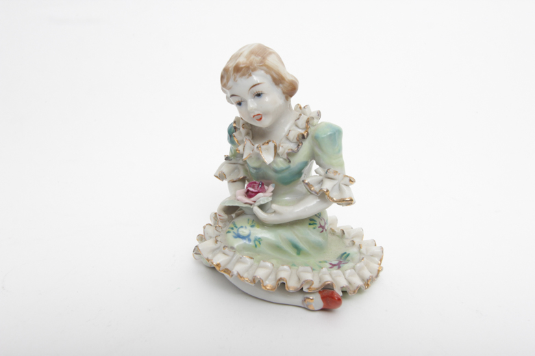 Pair of Bone China Figurines