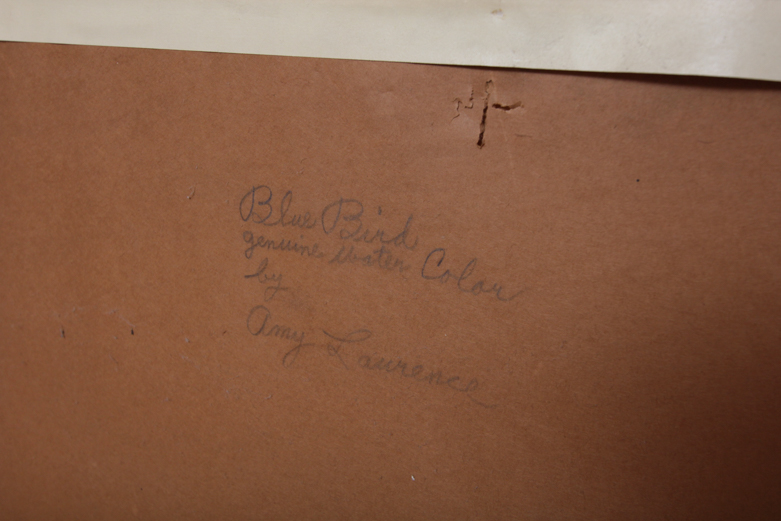 Amy Lawrence Watercolor "Blue Bird"