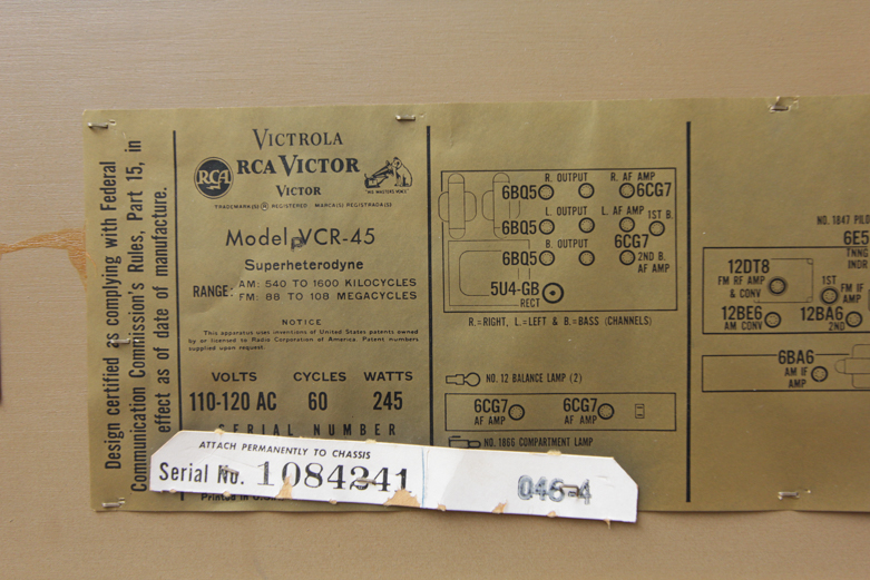 Vintage RCA Victor Victrola Console