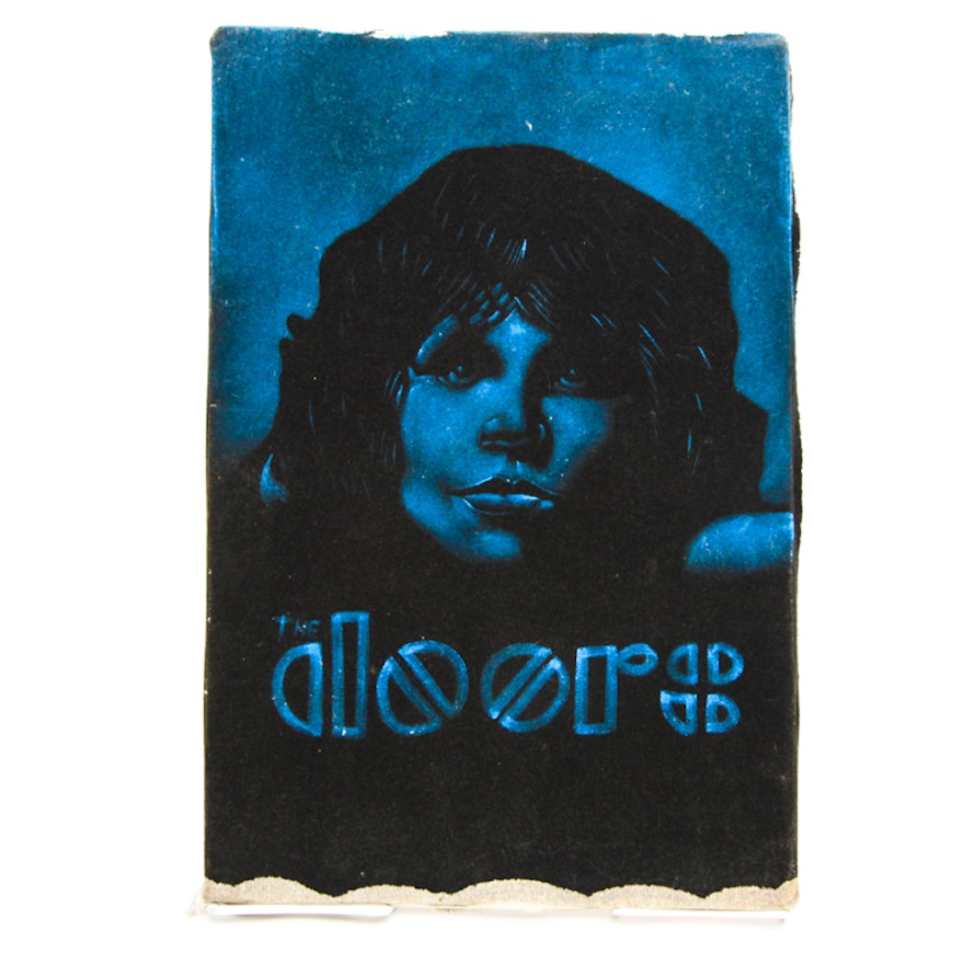 Iconic Image of Jim Morrison from The Doors on Velvet