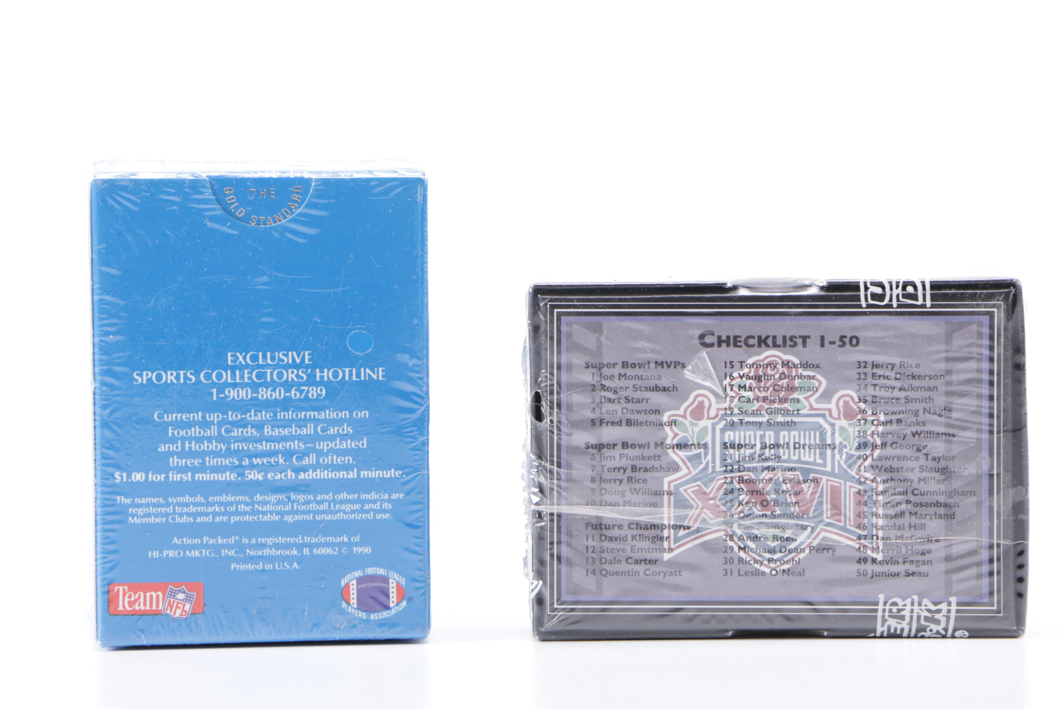 Collection of 1990s NFL and College Football Cards