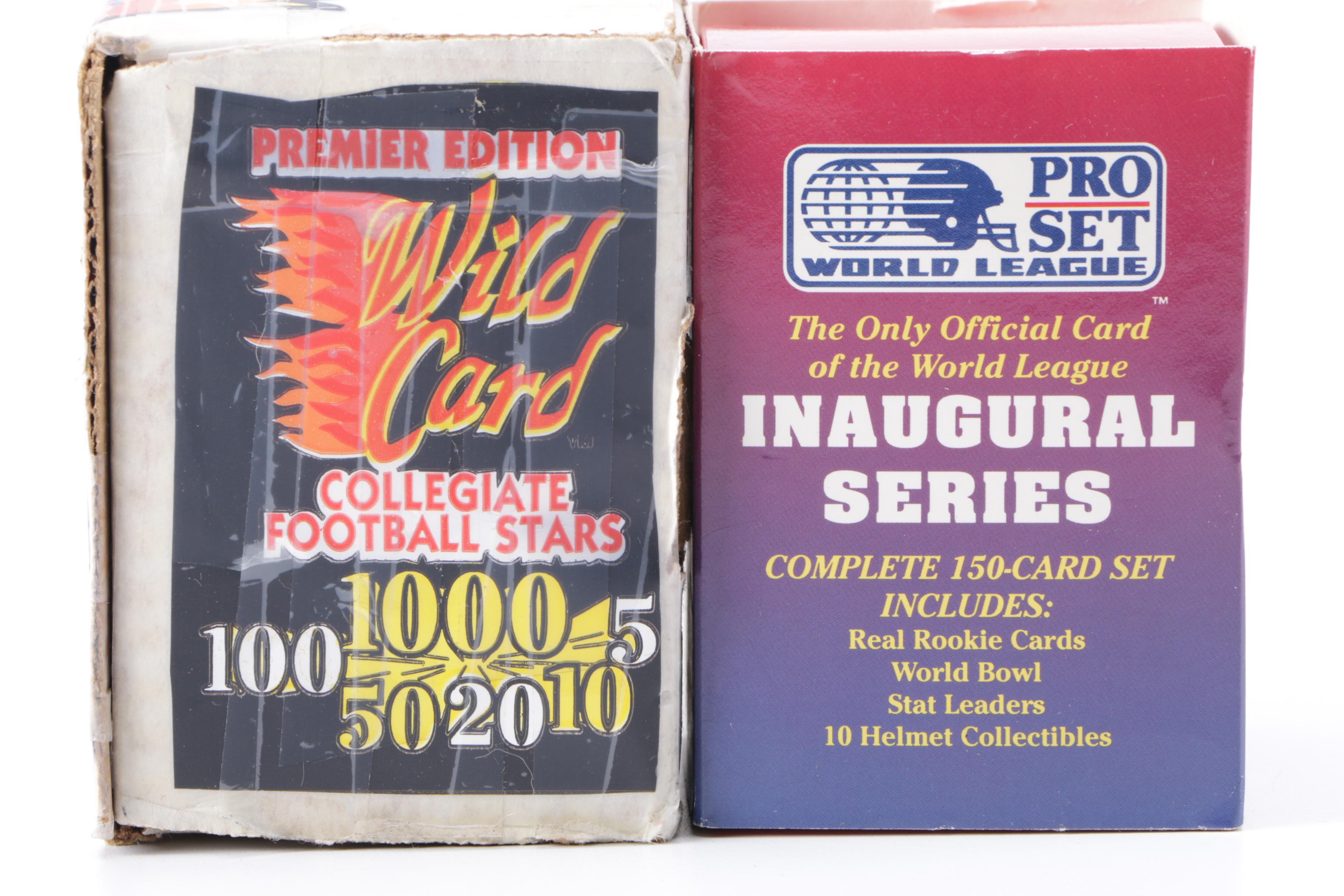 Collection of 1990s NFL and College Football Cards