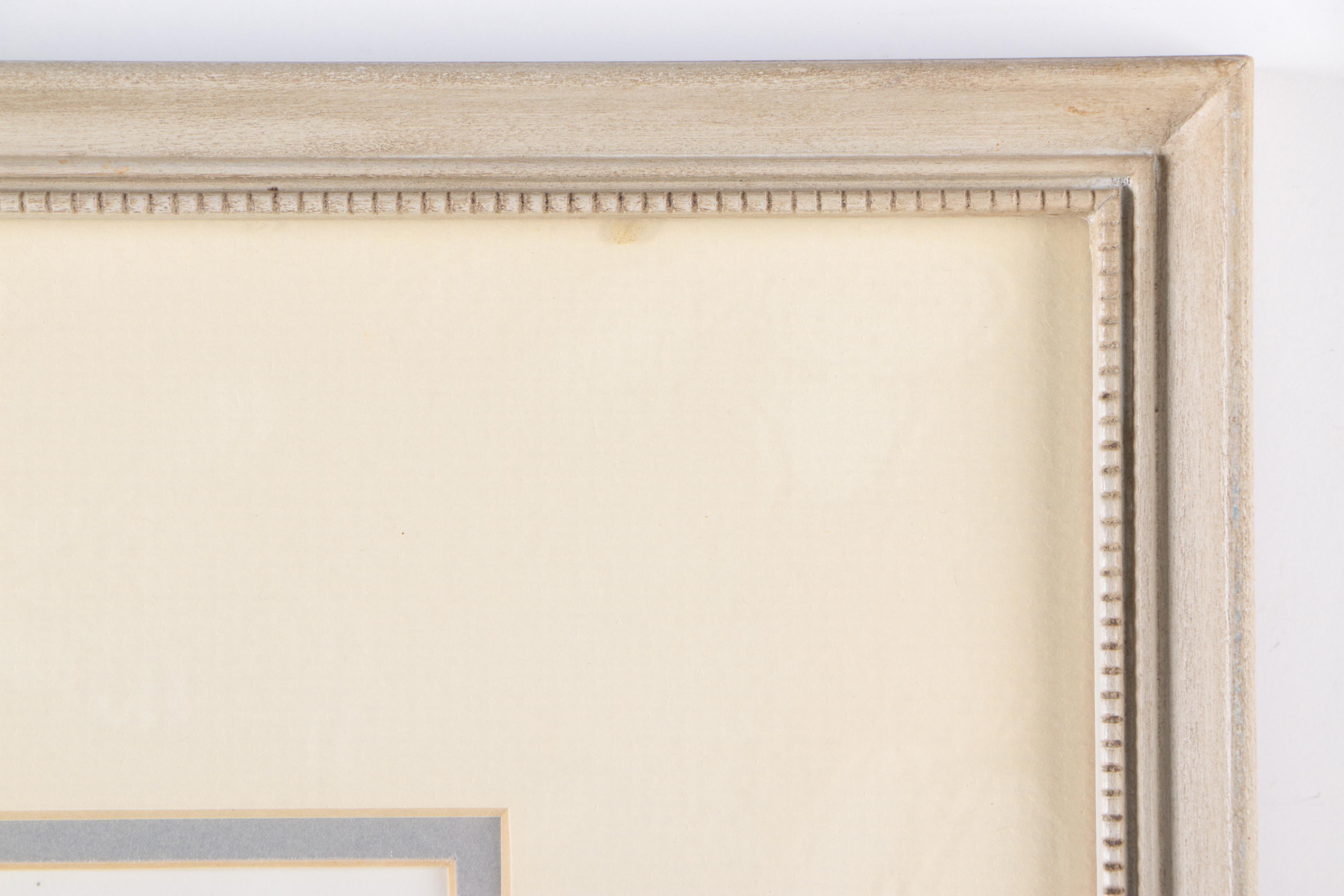 Beim Radieren Aquatint Etching After Paul Geissler Portrait