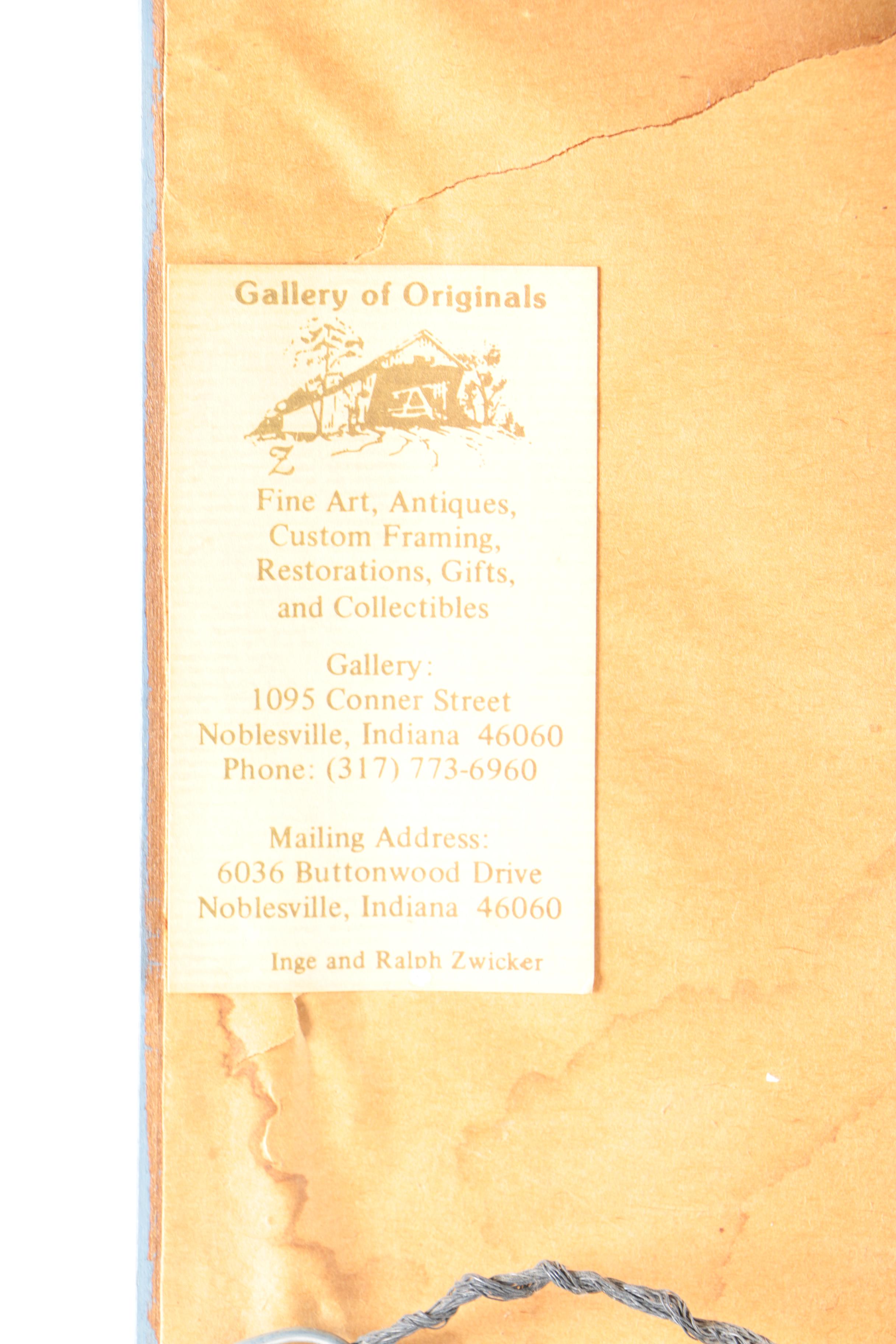 Aquatint Etching on Paper After Paul Geissler "Gemuse Mann"