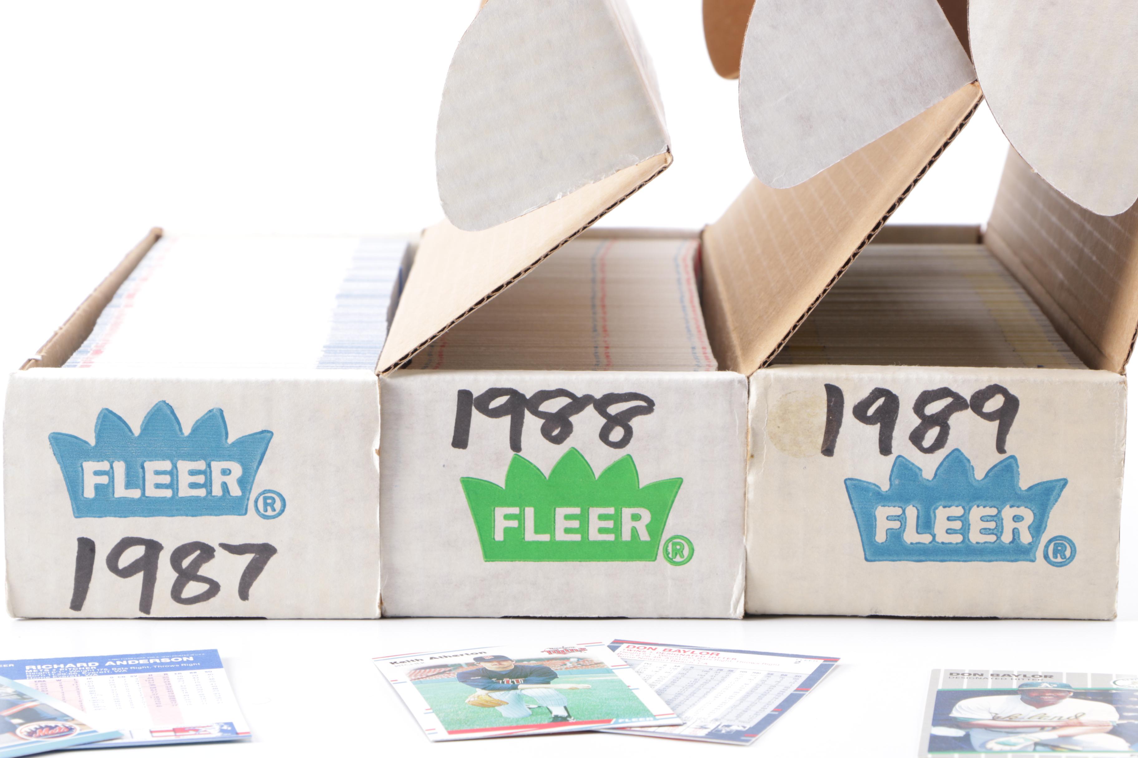 1987-1989 Complete Fleer Baseball Sets