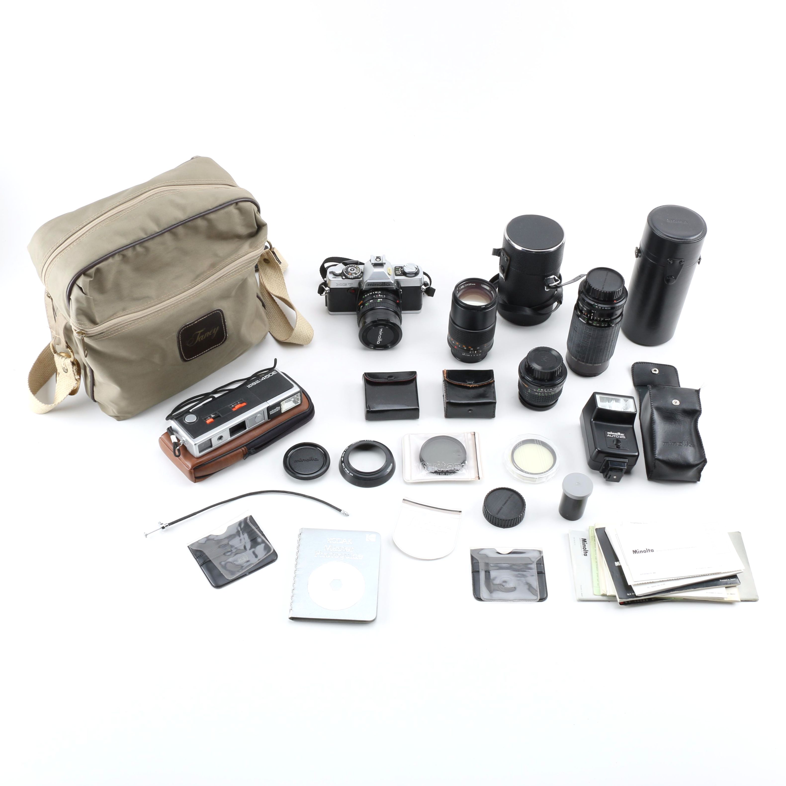 Vintage Minolta XG7 with Lenses and Accessories