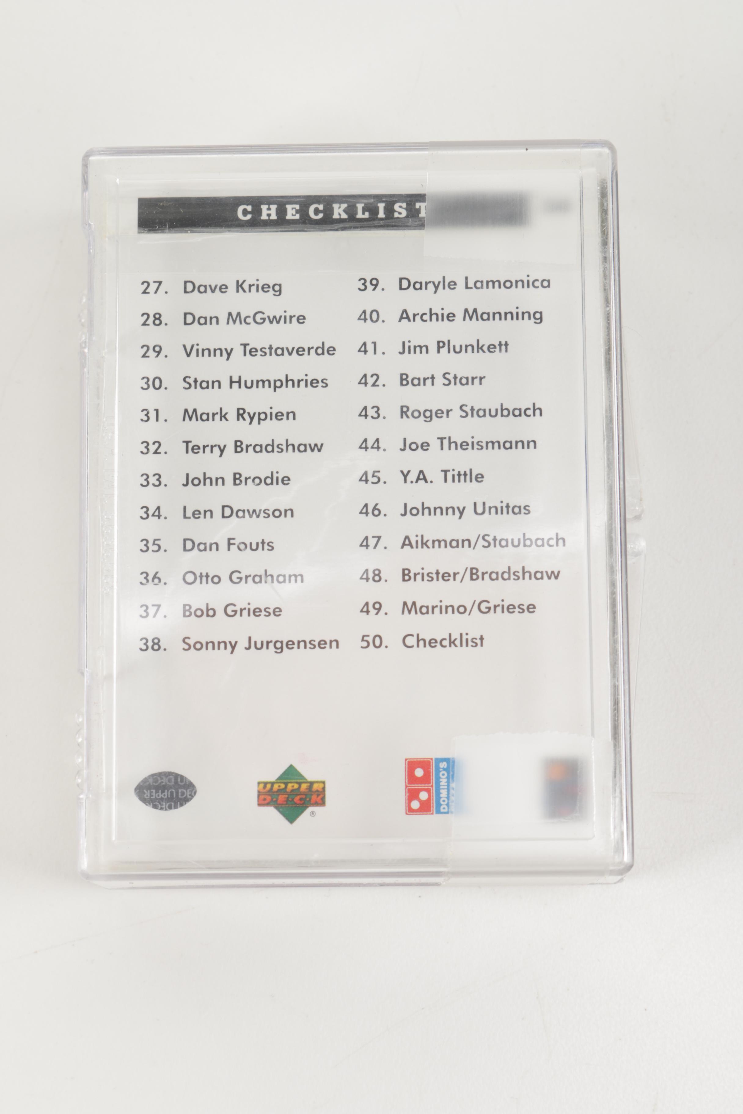 Assorted 1990s Football Cards