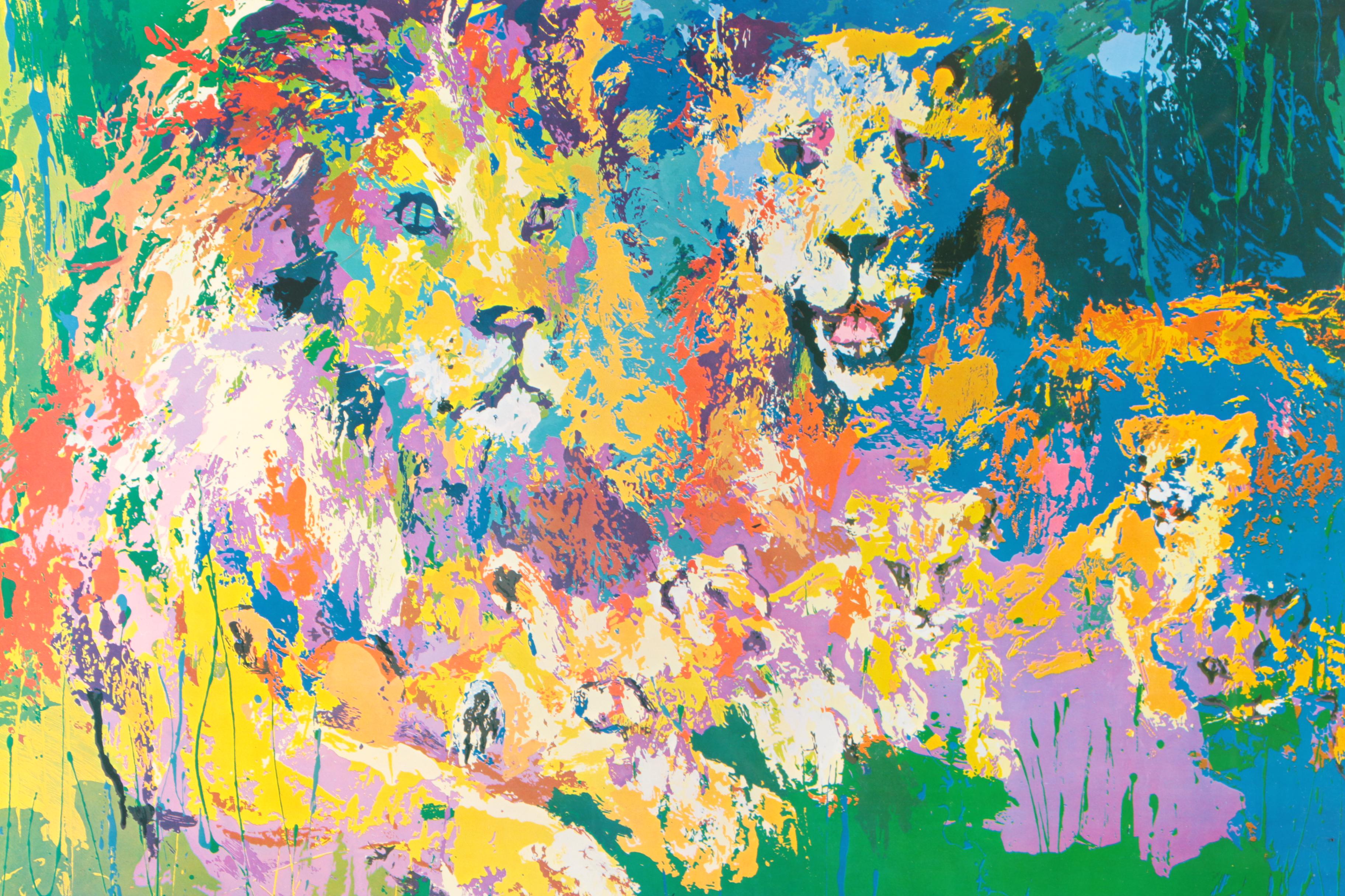 Offset Lithograph After LeRoy Neiman "Lion's Pride"