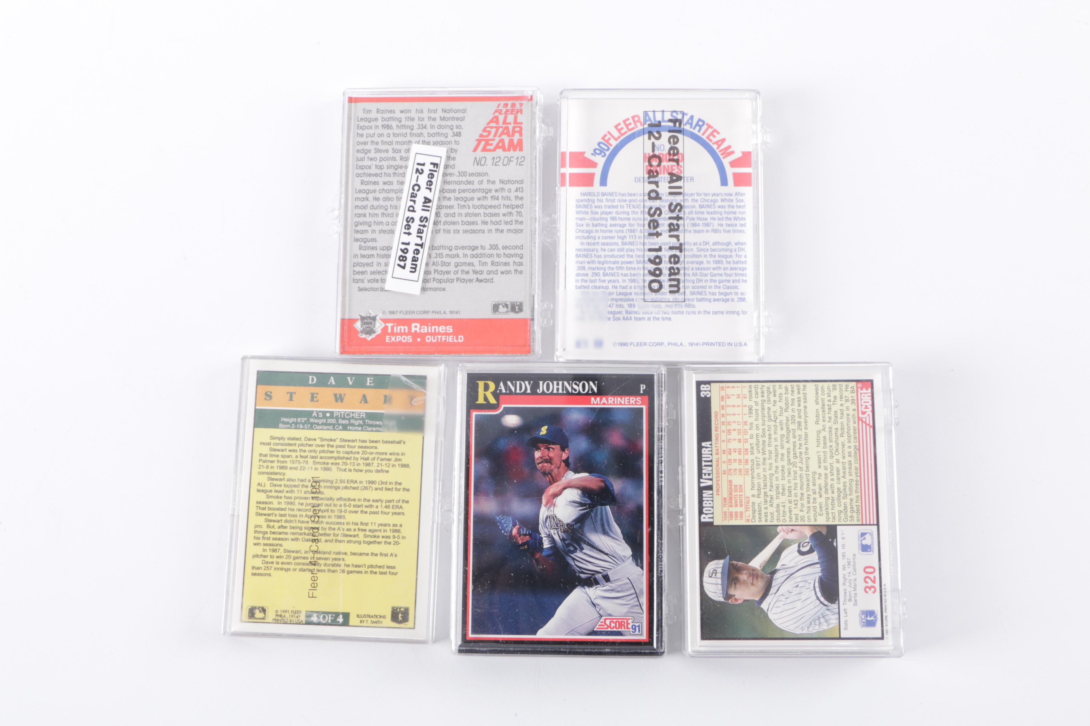 1980s and 1990s Baseball Cards Including Barry Bonds