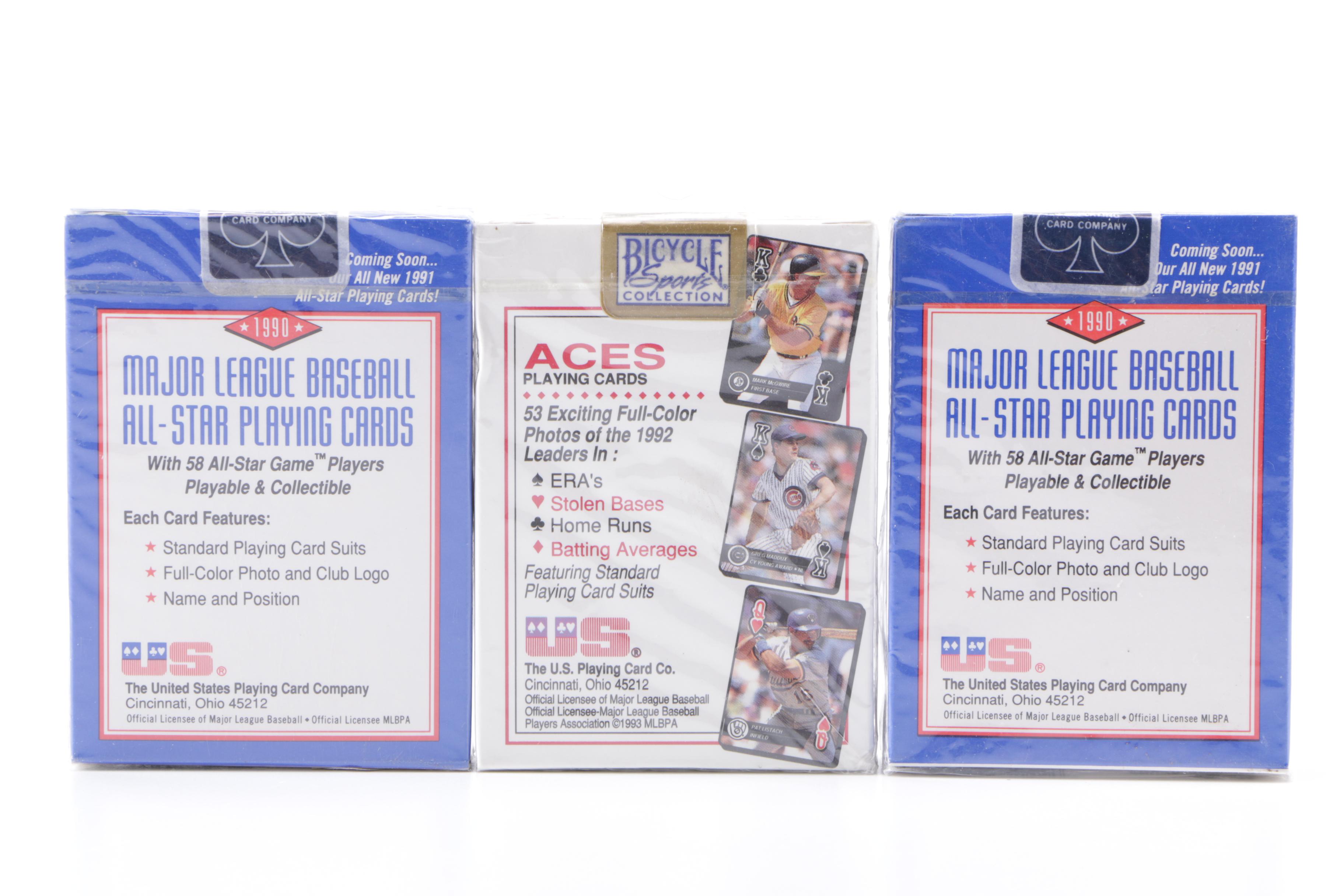 Collection of Baseball Themed Playing Cards