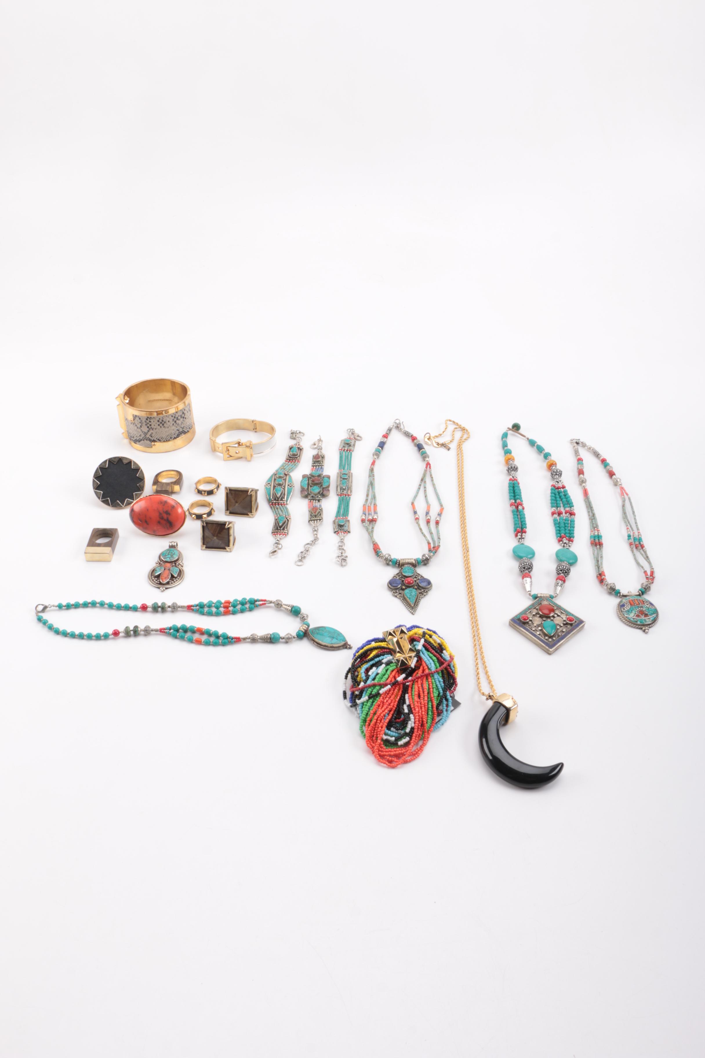 Custome Jewelry Assortment Featuring BCBG Maxazria