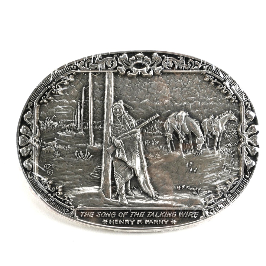 Sterling Silver Belt Buckle from Visions of the Old West