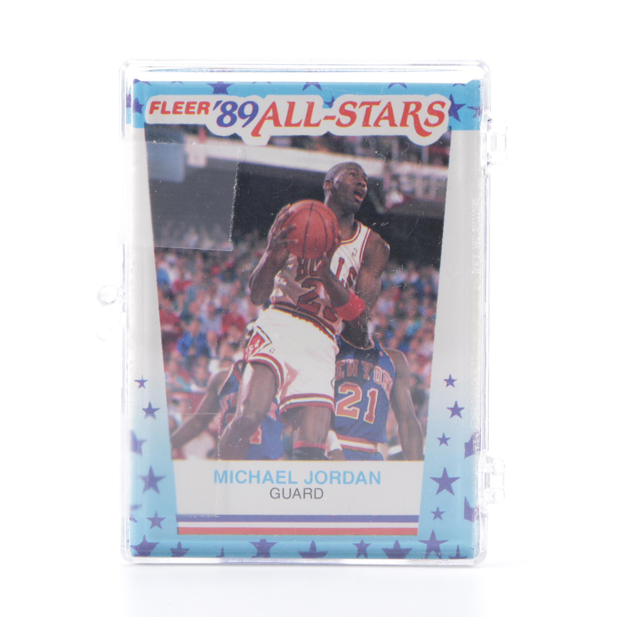 Fleer 1989 All-Star Sticker Basketball Cards