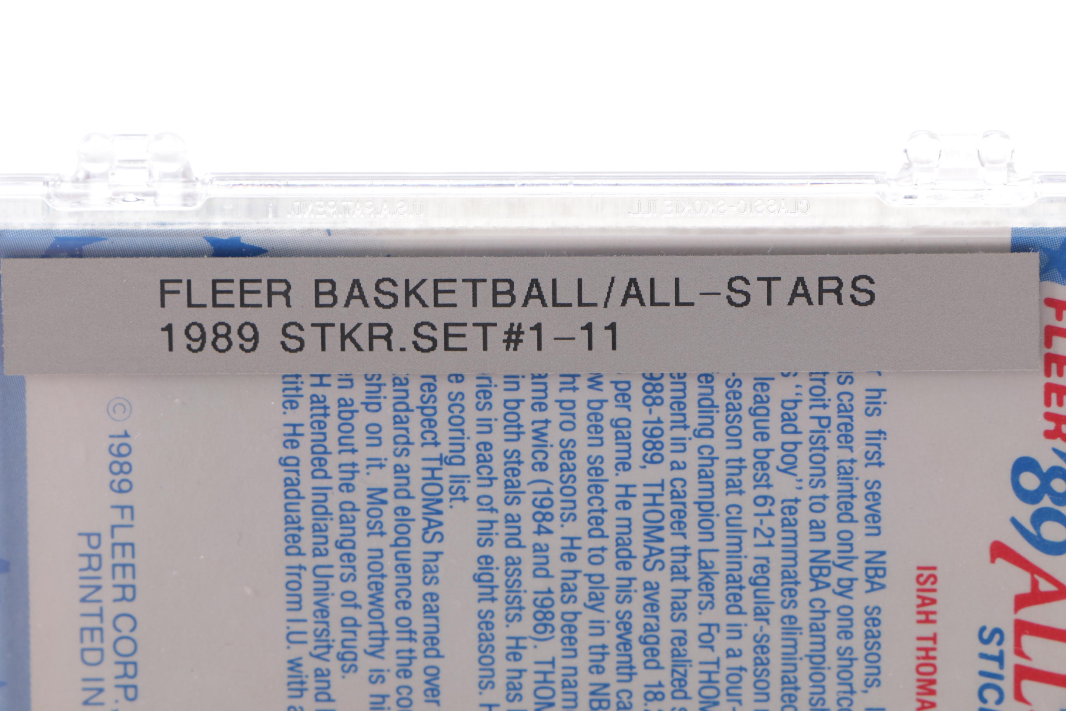 Fleer 1989 All-Star Sticker Basketball Cards
