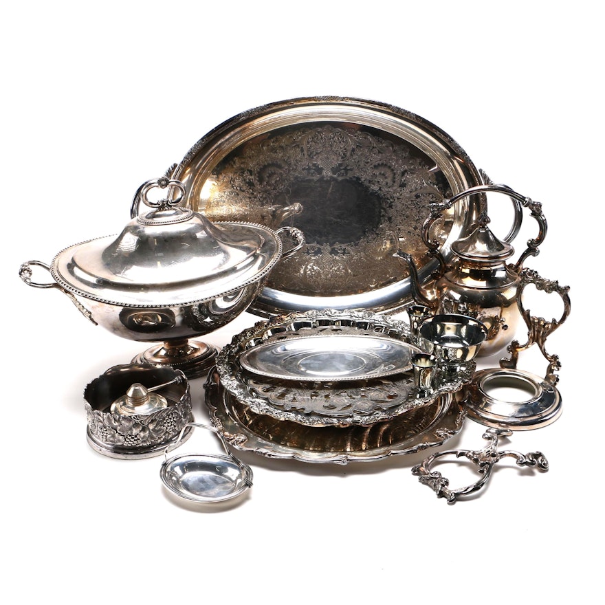 Assorted Silver Plate Tableware