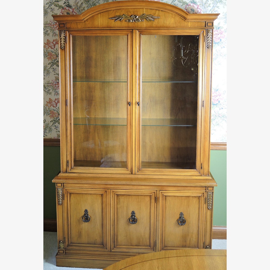 Vintage Lighted China Cabinet by Century Chair Co.
