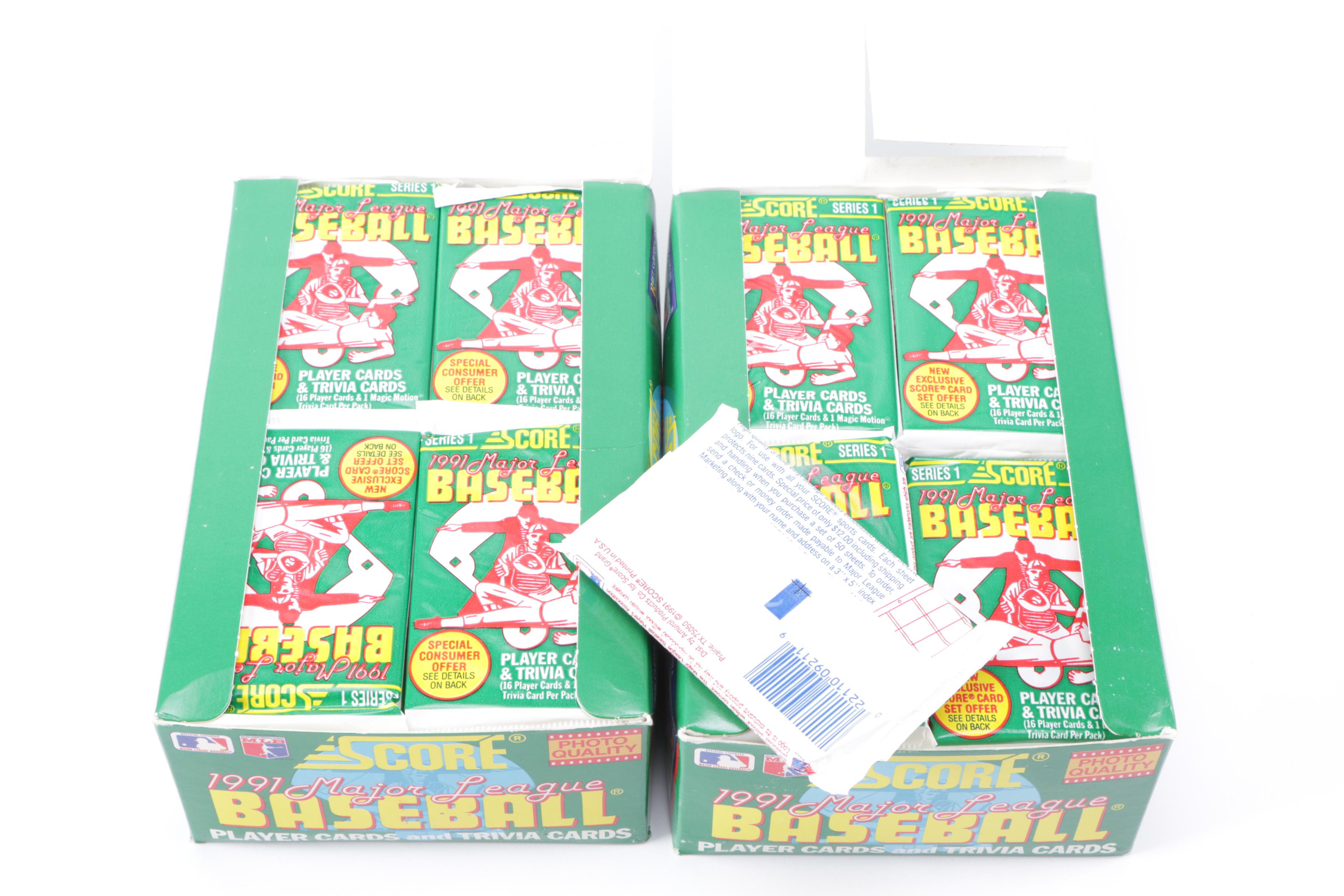 1990s Baseball Cards From Score and Topps