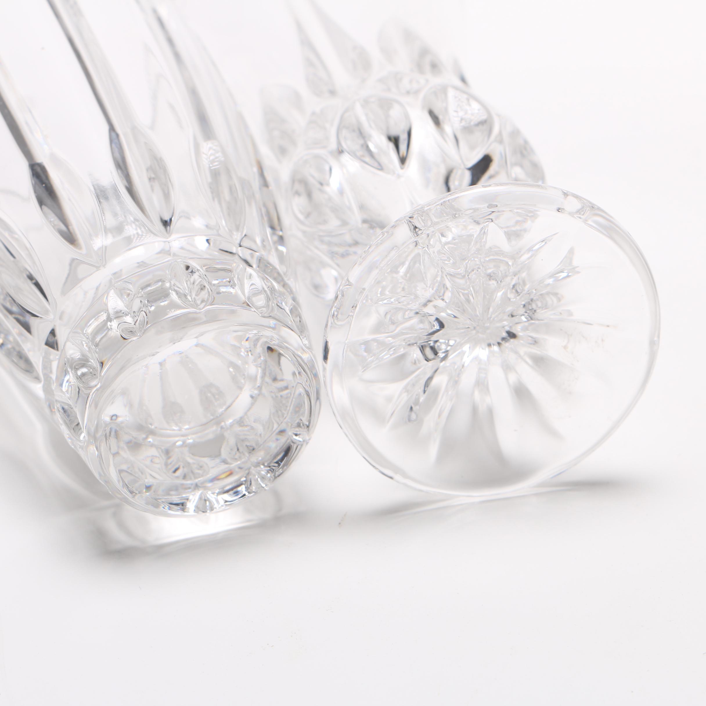 Crystal Vases, Pitcher,  and Bowl Including Gorham