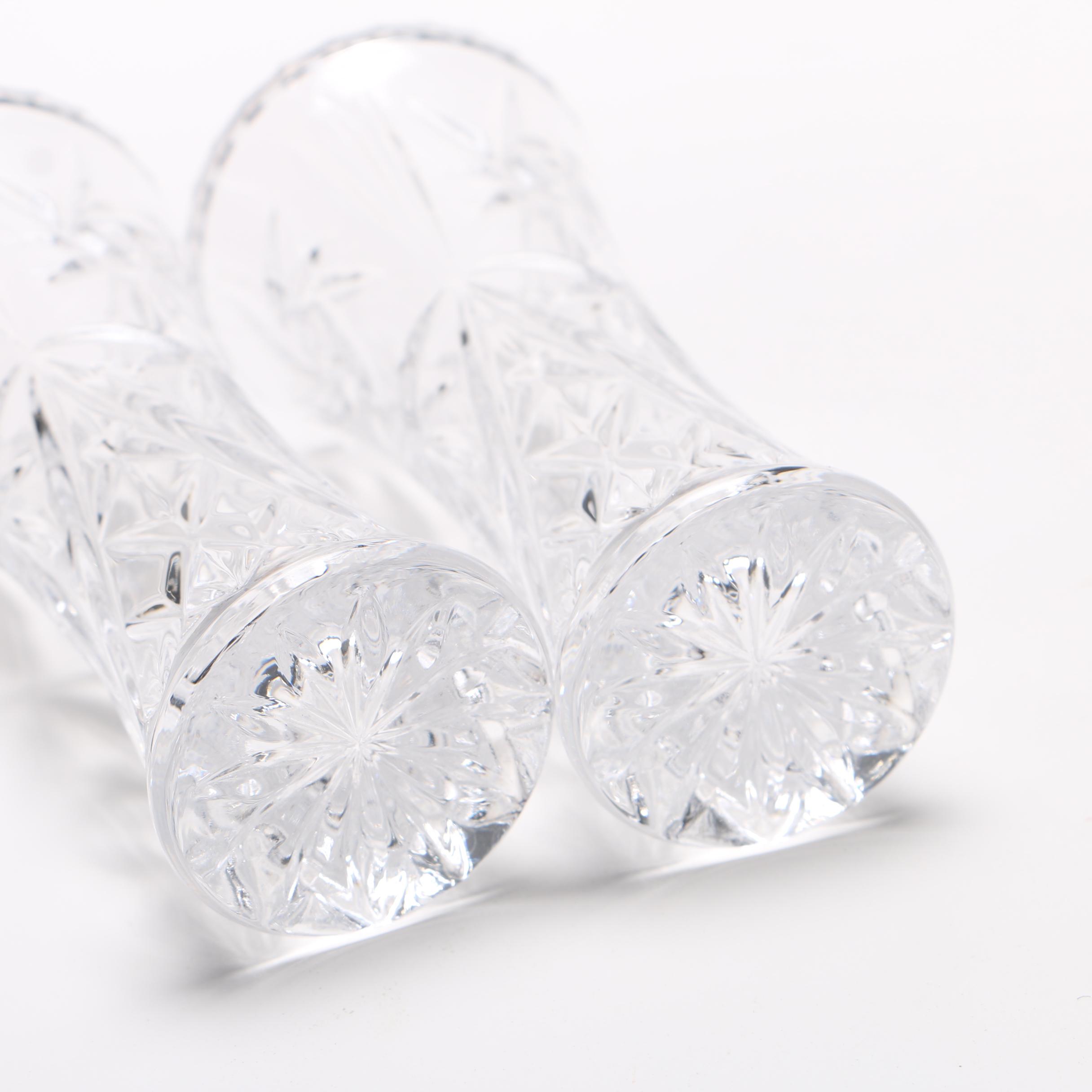 Crystal Vases, Pitcher,  and Bowl Including Gorham