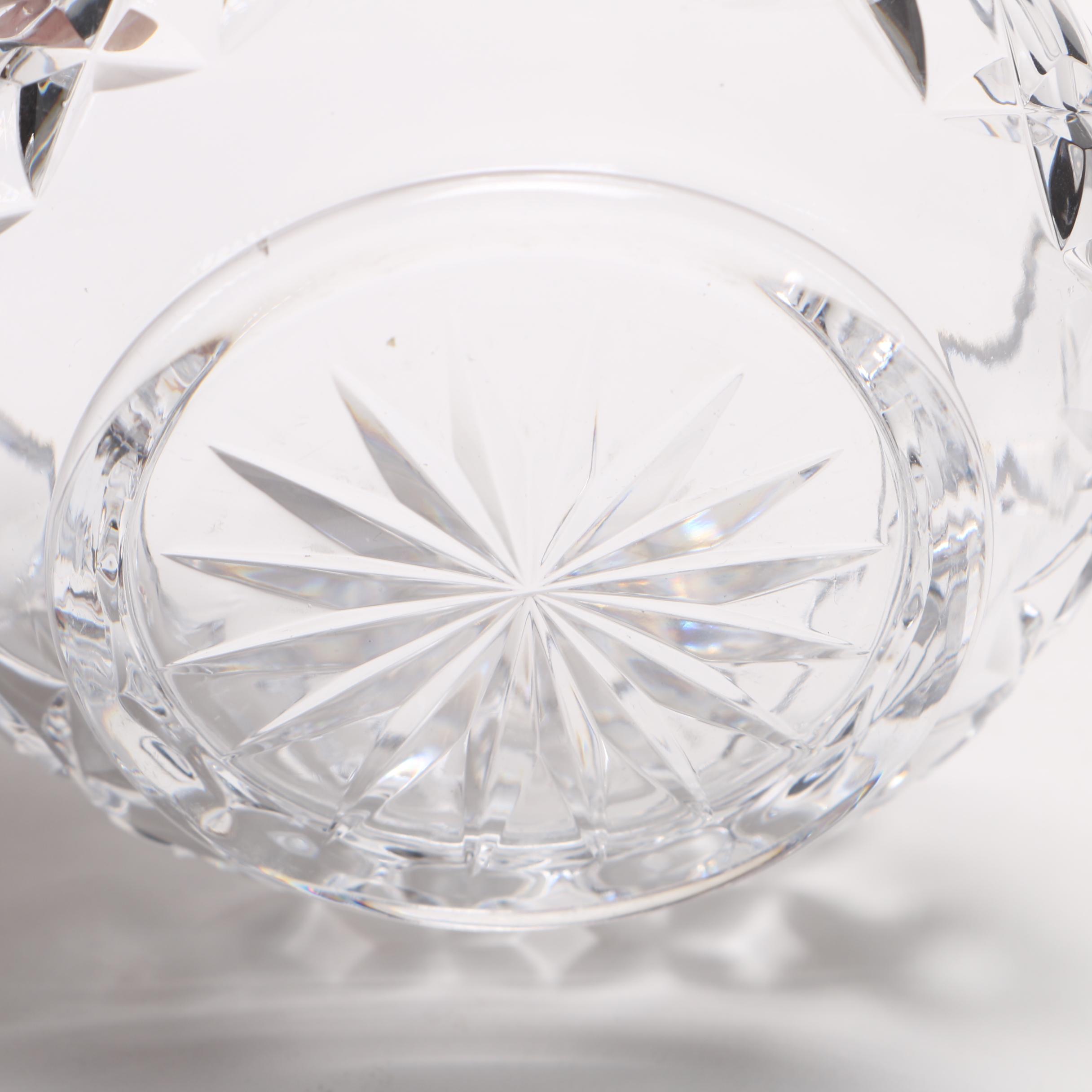 Crystal Vases, Pitcher,  and Bowl Including Gorham