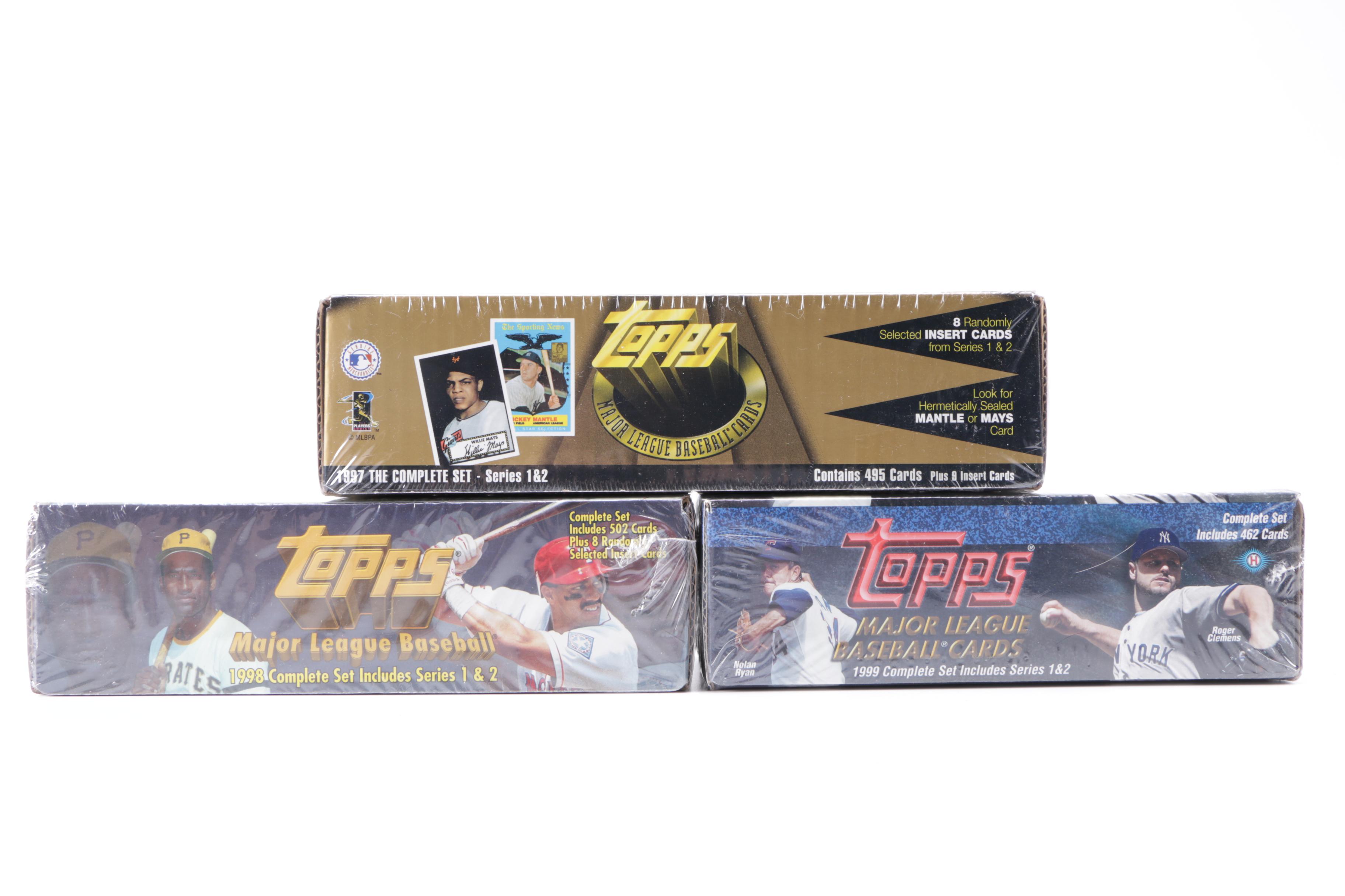 Assortment of 1990s Topps Baseball Cards