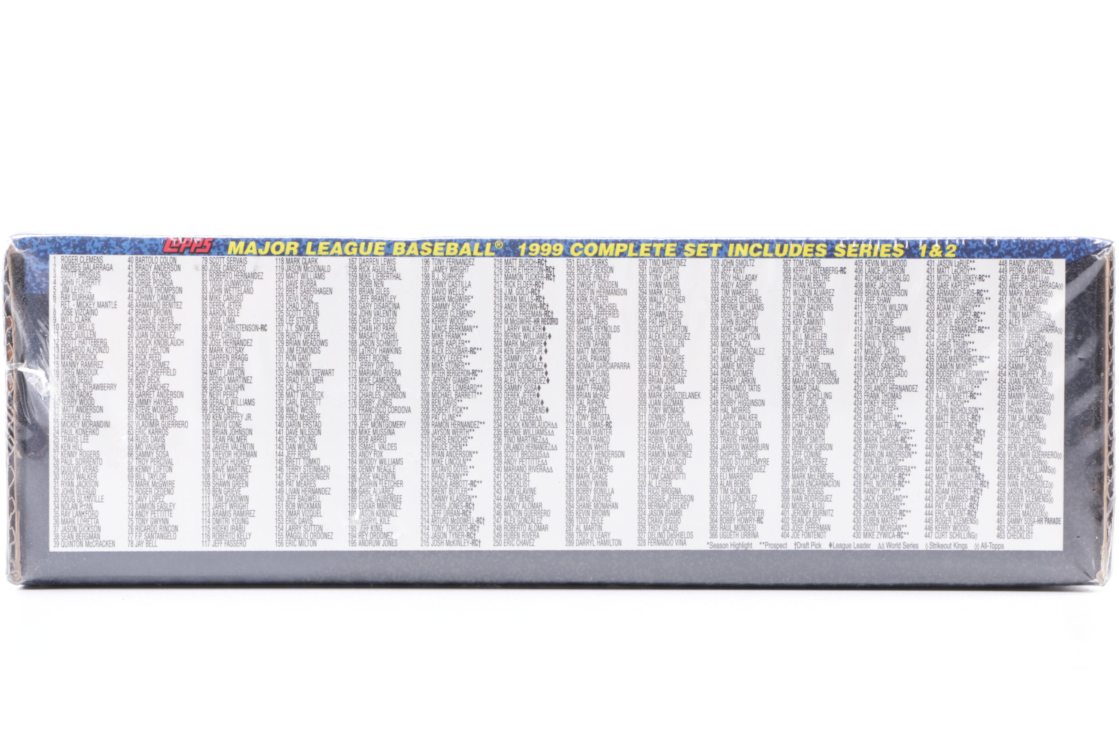 Assortment of 1990s Topps Baseball Cards