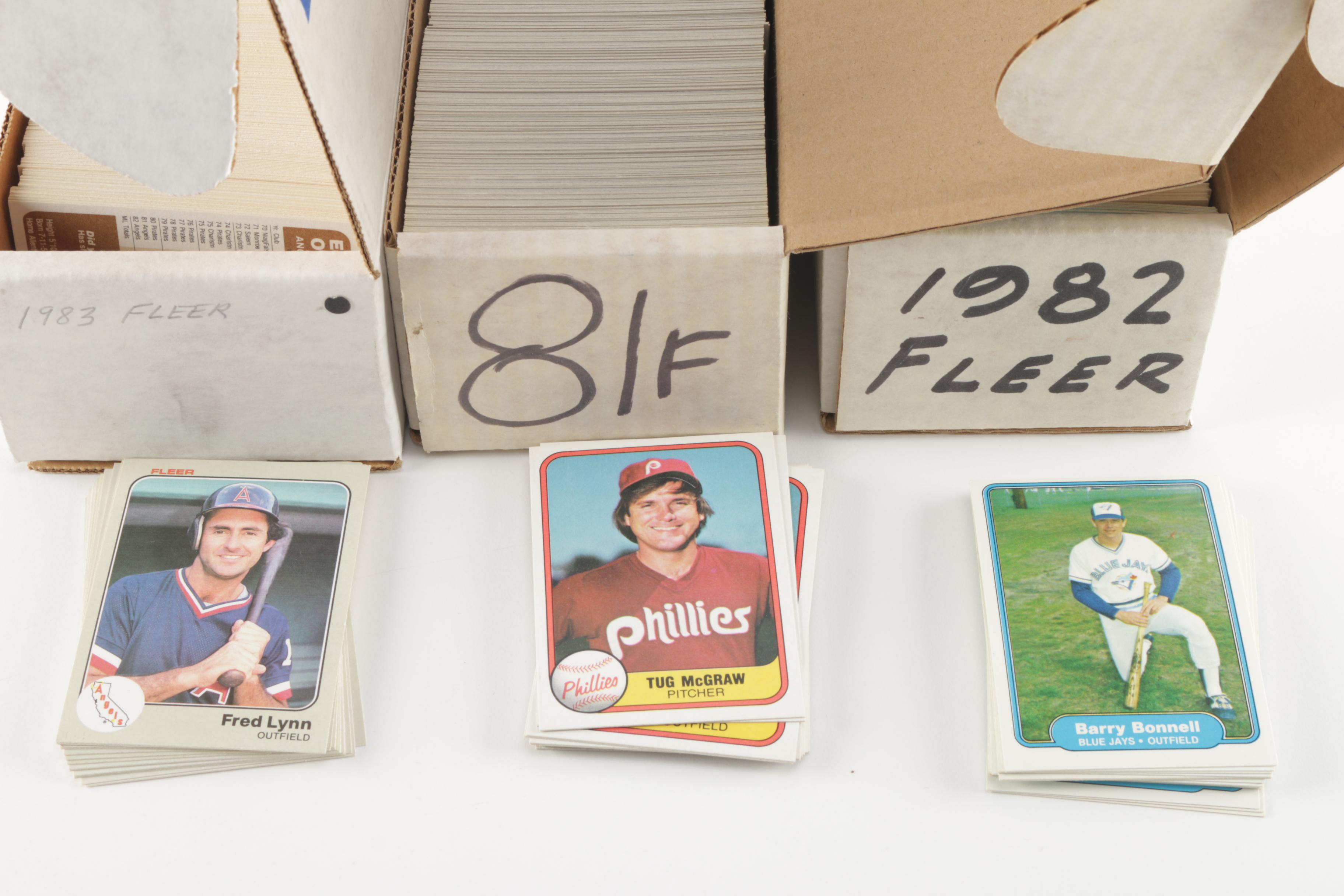 1981-1983 Fleer Complete Baseball Trading Card Sets