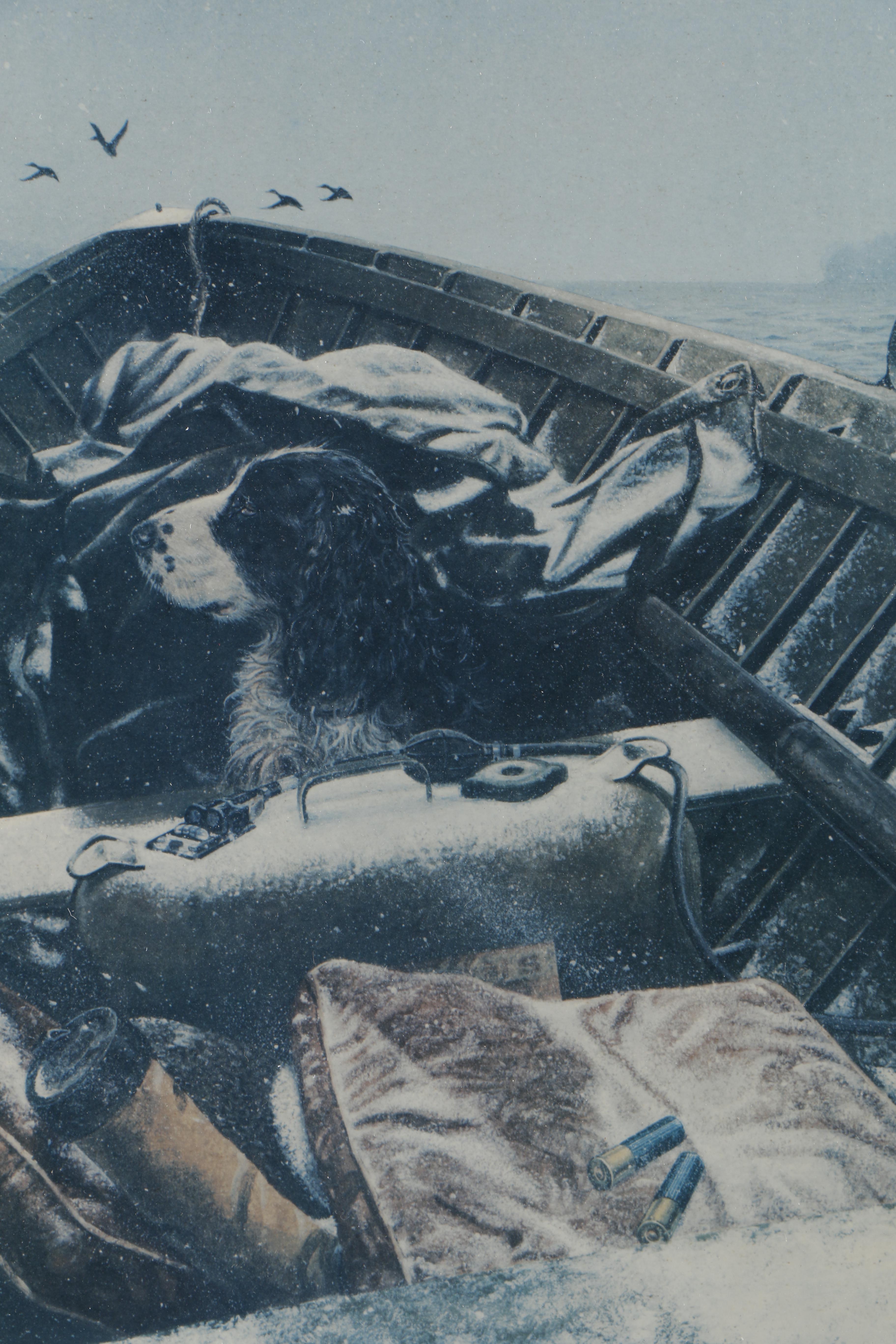 Terrell Dickey Offset Lithograph on Paper "Heading Upstream"