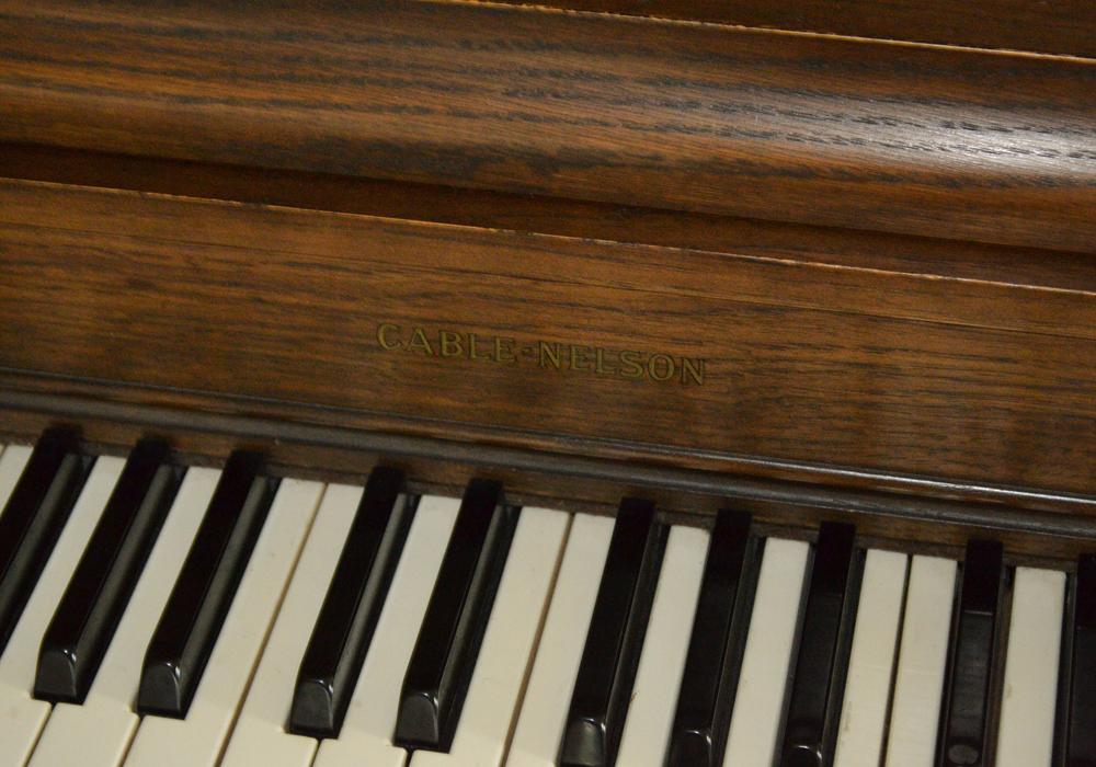 Cable-Nelson Console Piano and Bench