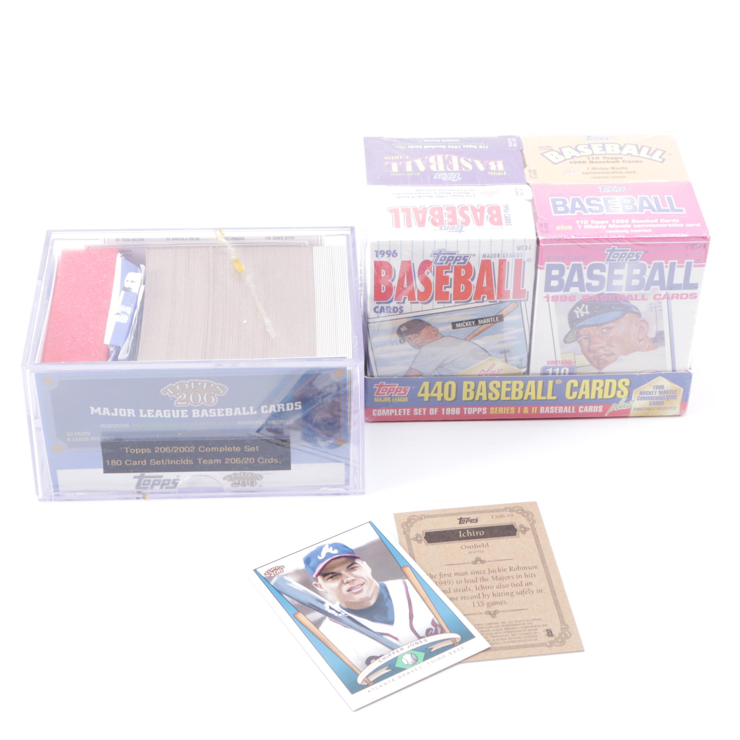 1996 and 2002 Topps Baseball Cards