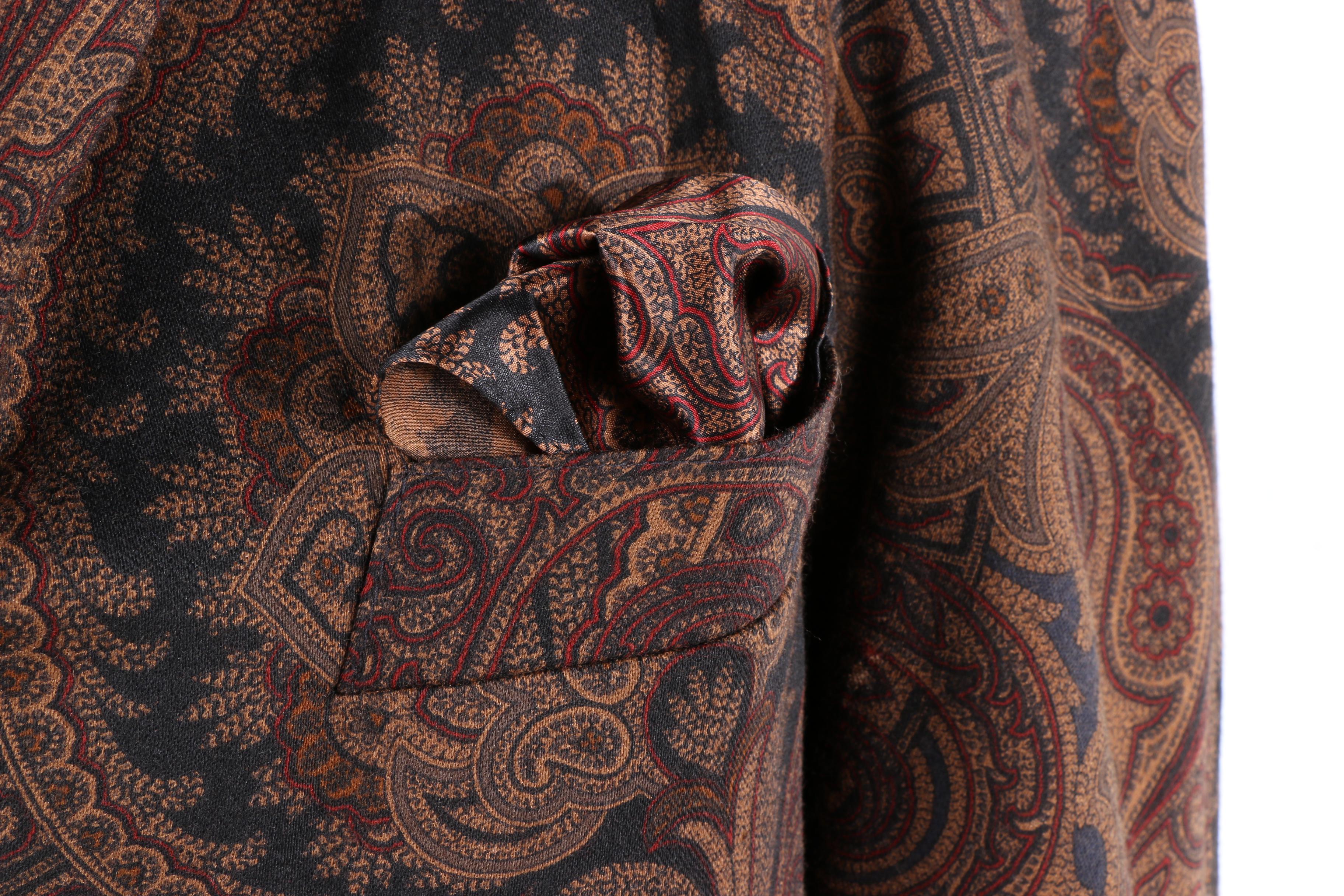 Vintage Escada by Margaretha Ley Wool Silk Blend Paisley Set