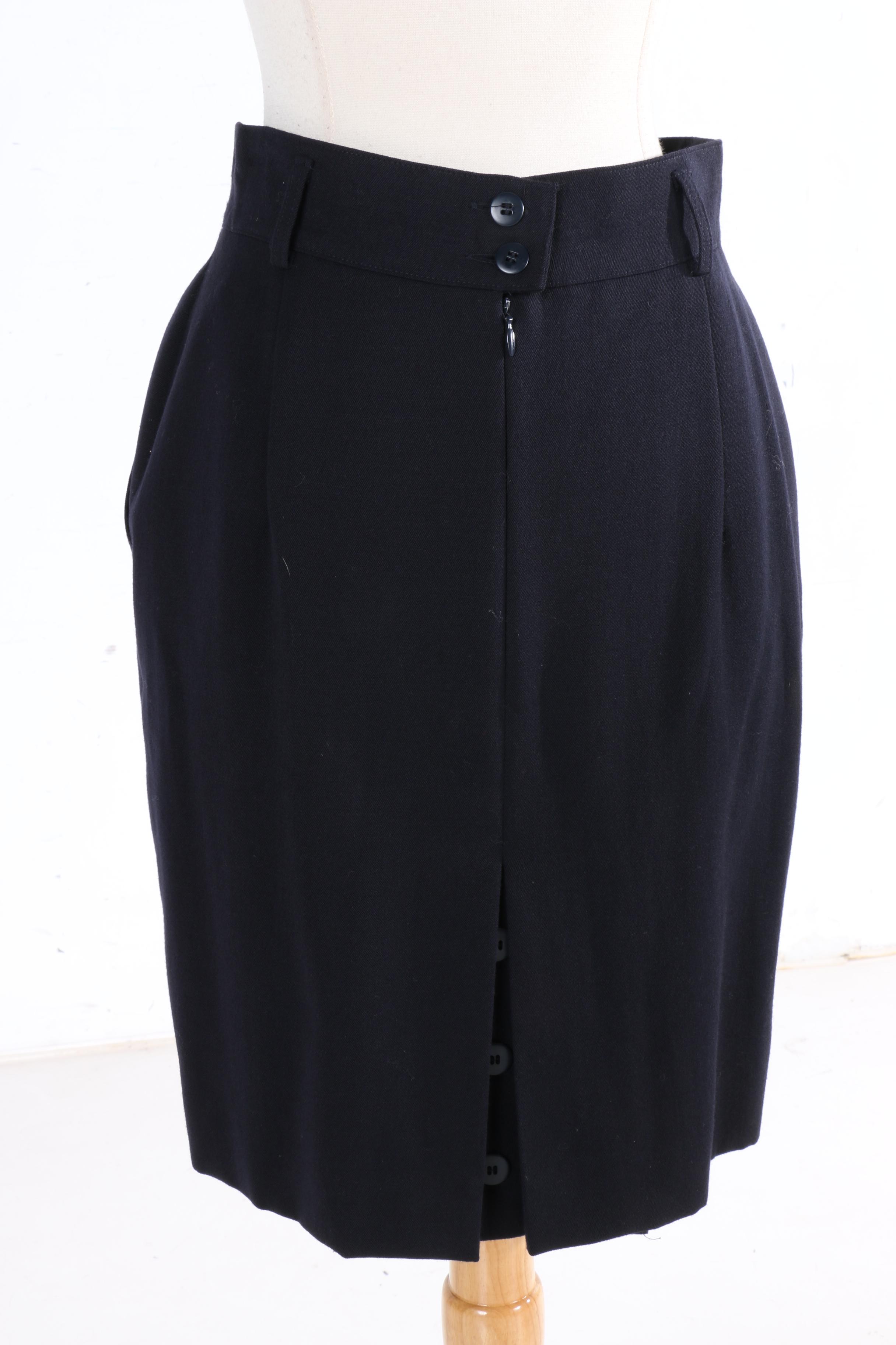 Vintage Escada by Margaretha Ley Wool Silk Blend Paisley Set