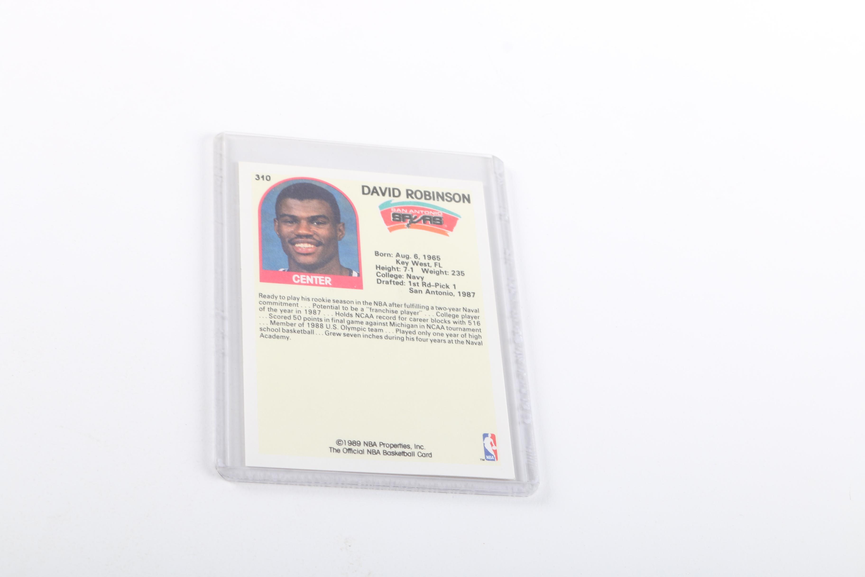 Assorted Basketball Cards Including David Robinson Rookie Card