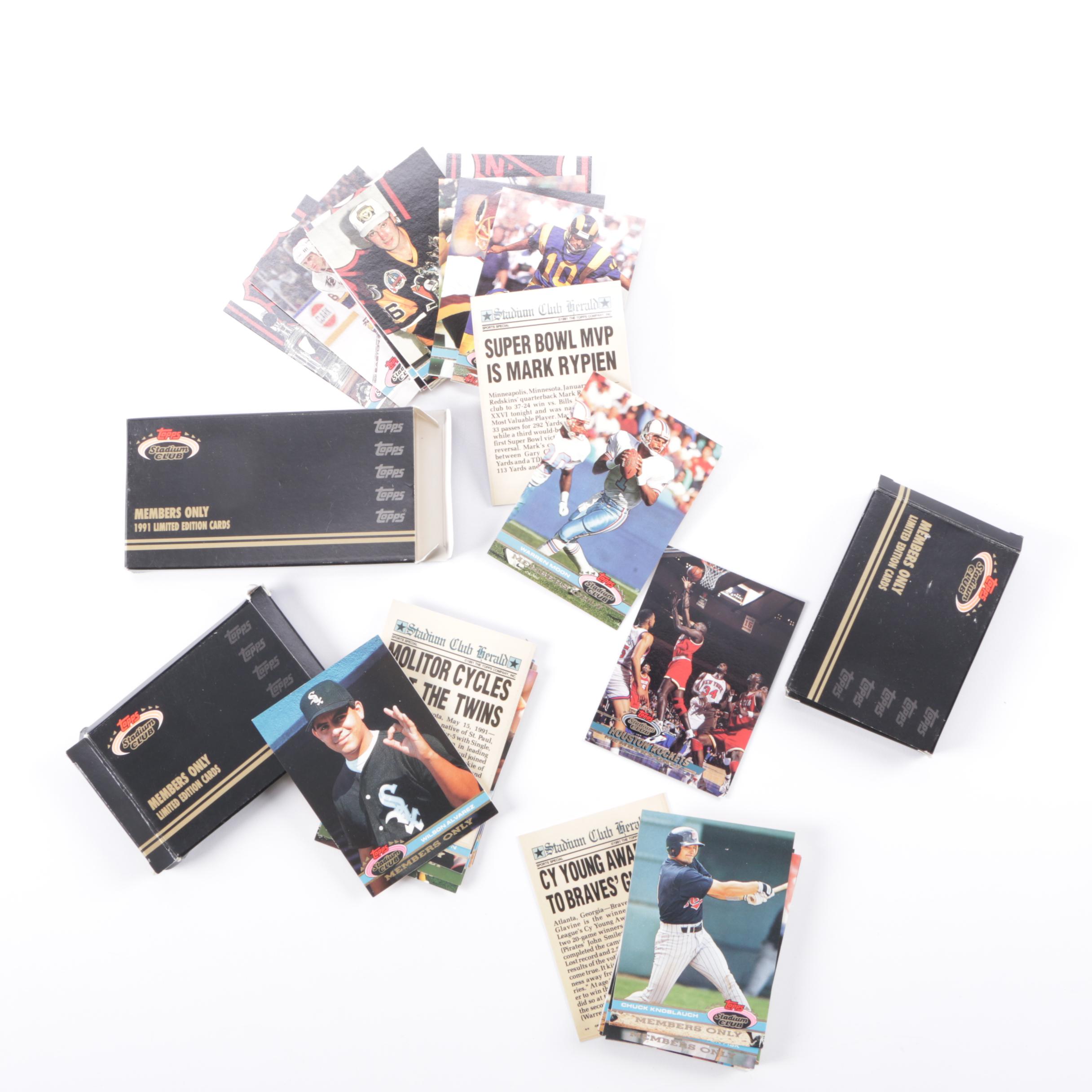 1990s and 2000s Trading Cards Including "Stadium Club" Cards