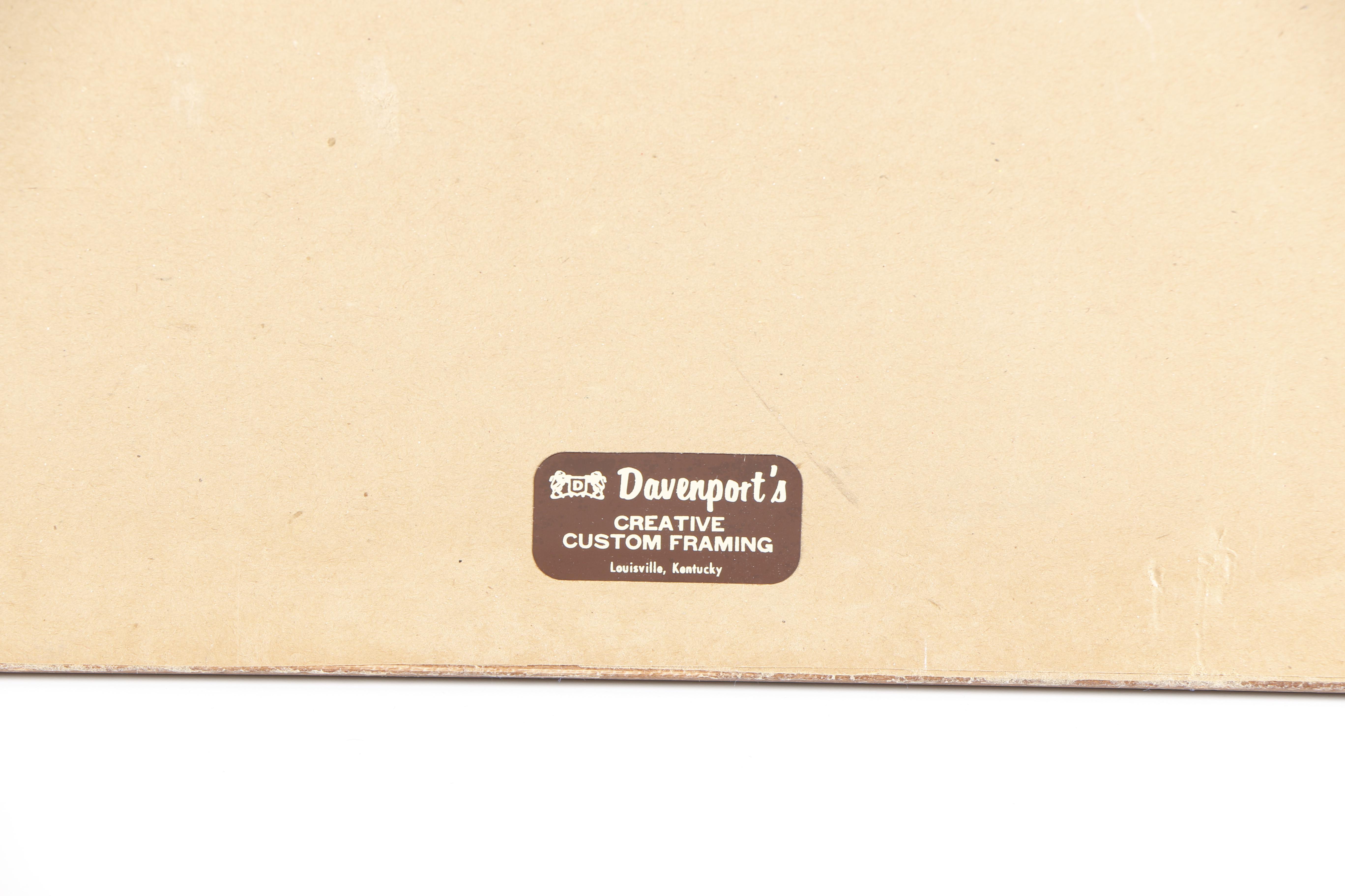 Ray Harm Offset Lithograph "White-Breasted Nuthatch"