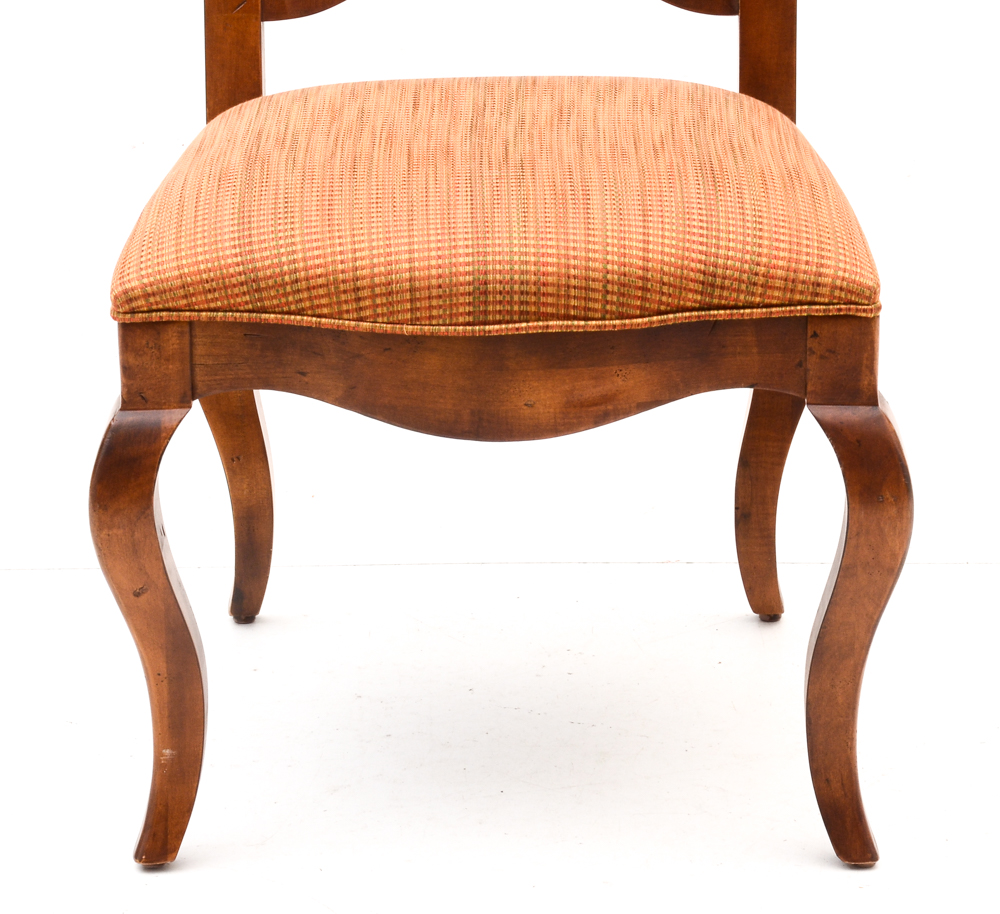 Eight French Provincial Style Ladderback Chairs by Century