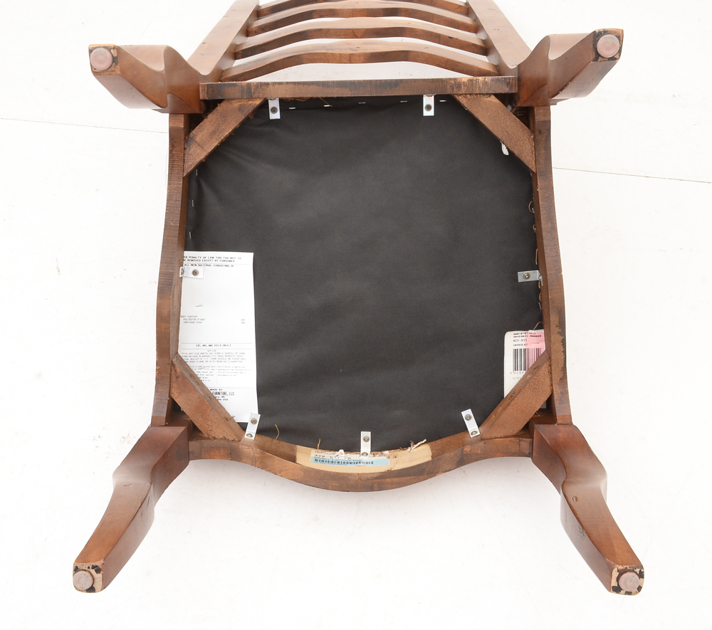 Eight French Provincial Style Ladderback Chairs by Century