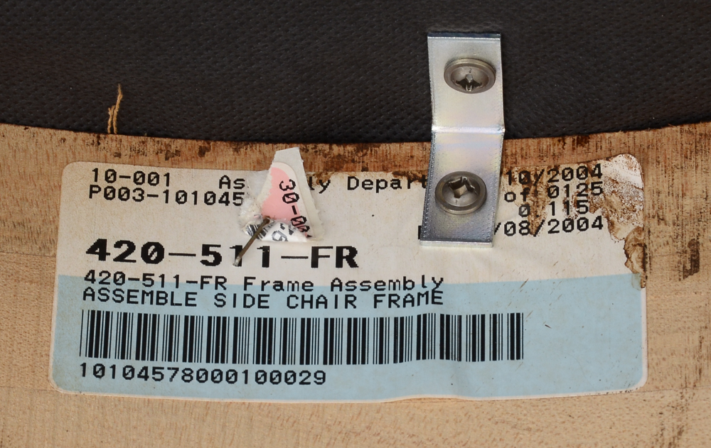 Eight French Provincial Style Ladderback Chairs by Century